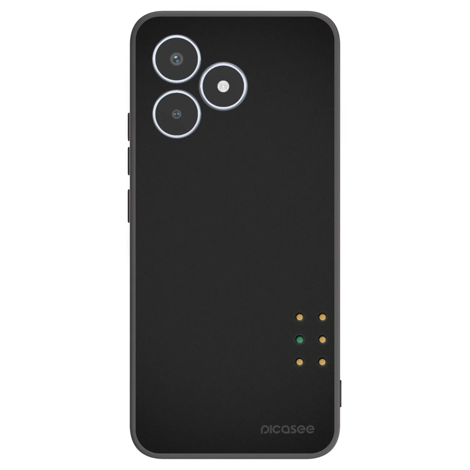Picasee silikonowe czarne etui na Realme C53 - Pulse