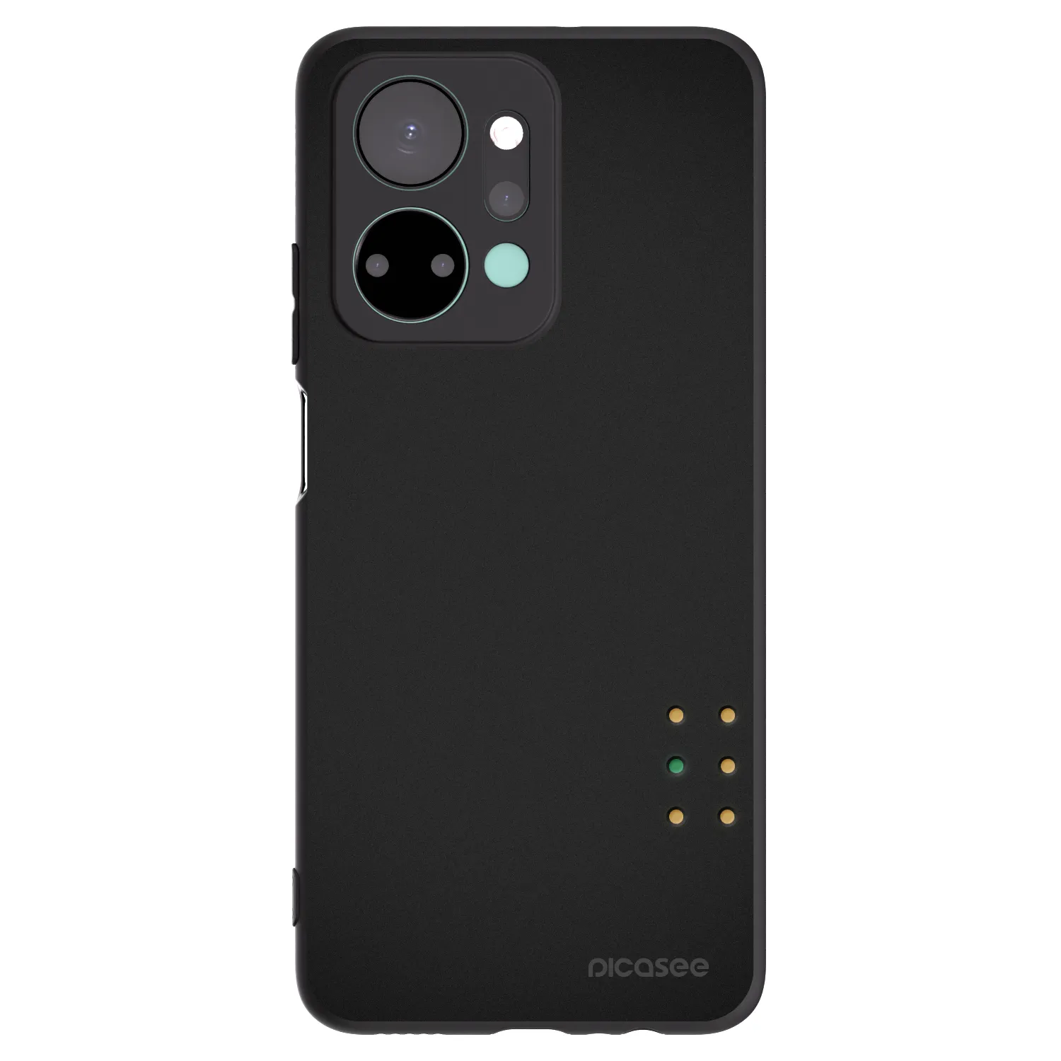 Picasee silikonowe czarne etui na Honor X7a - Pulse