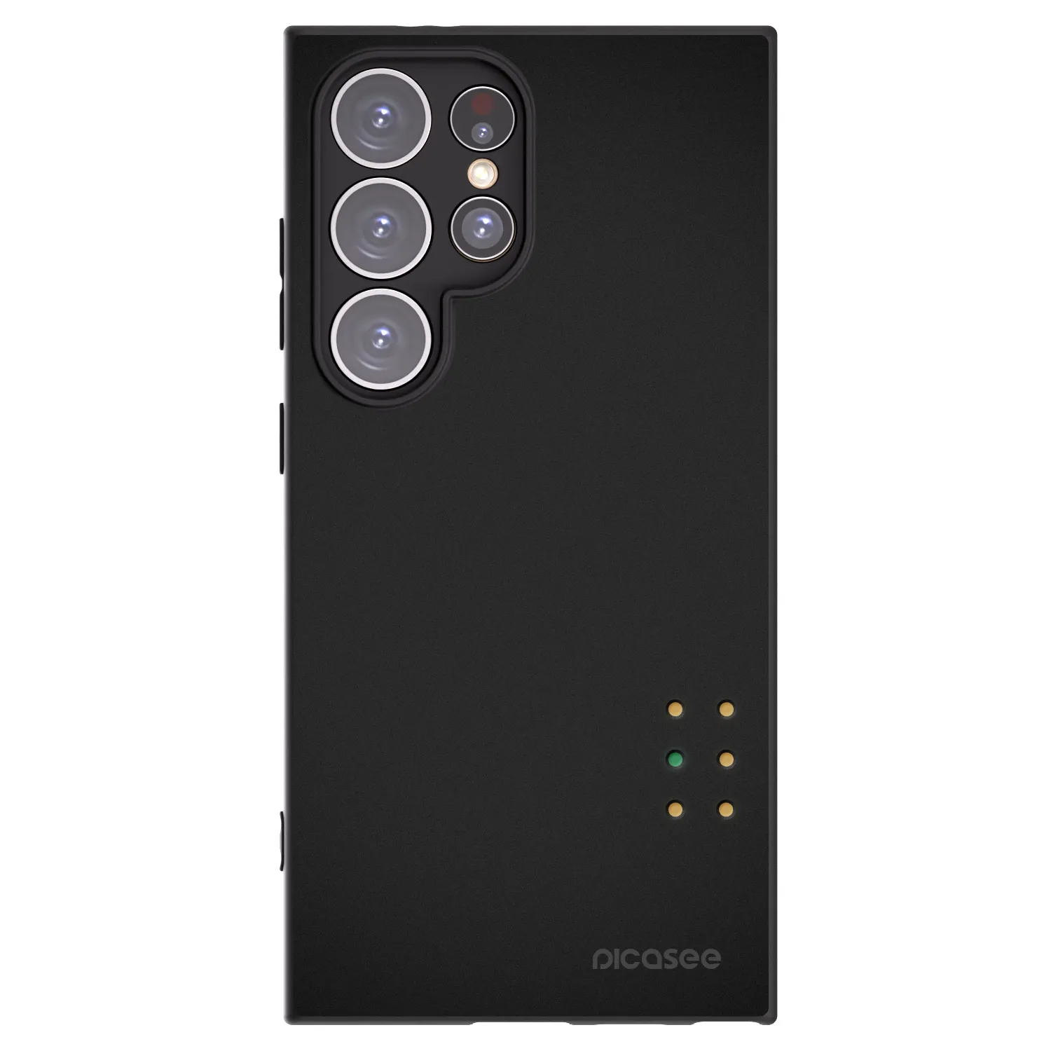Picasee silikonowe czarne etui na Samsung Galaxy S24 Ultra S928B 5G - Pulse