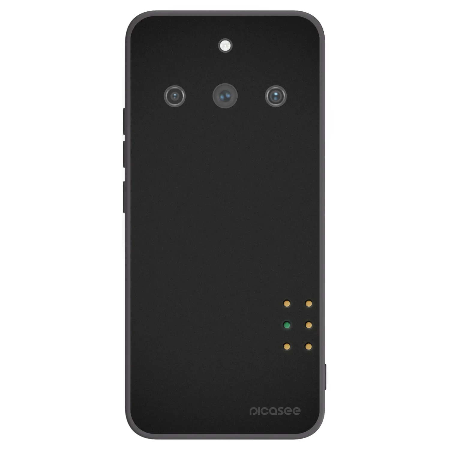 Picasee silikonowe czarne etui na Realme 11 Pro+ - Pulse