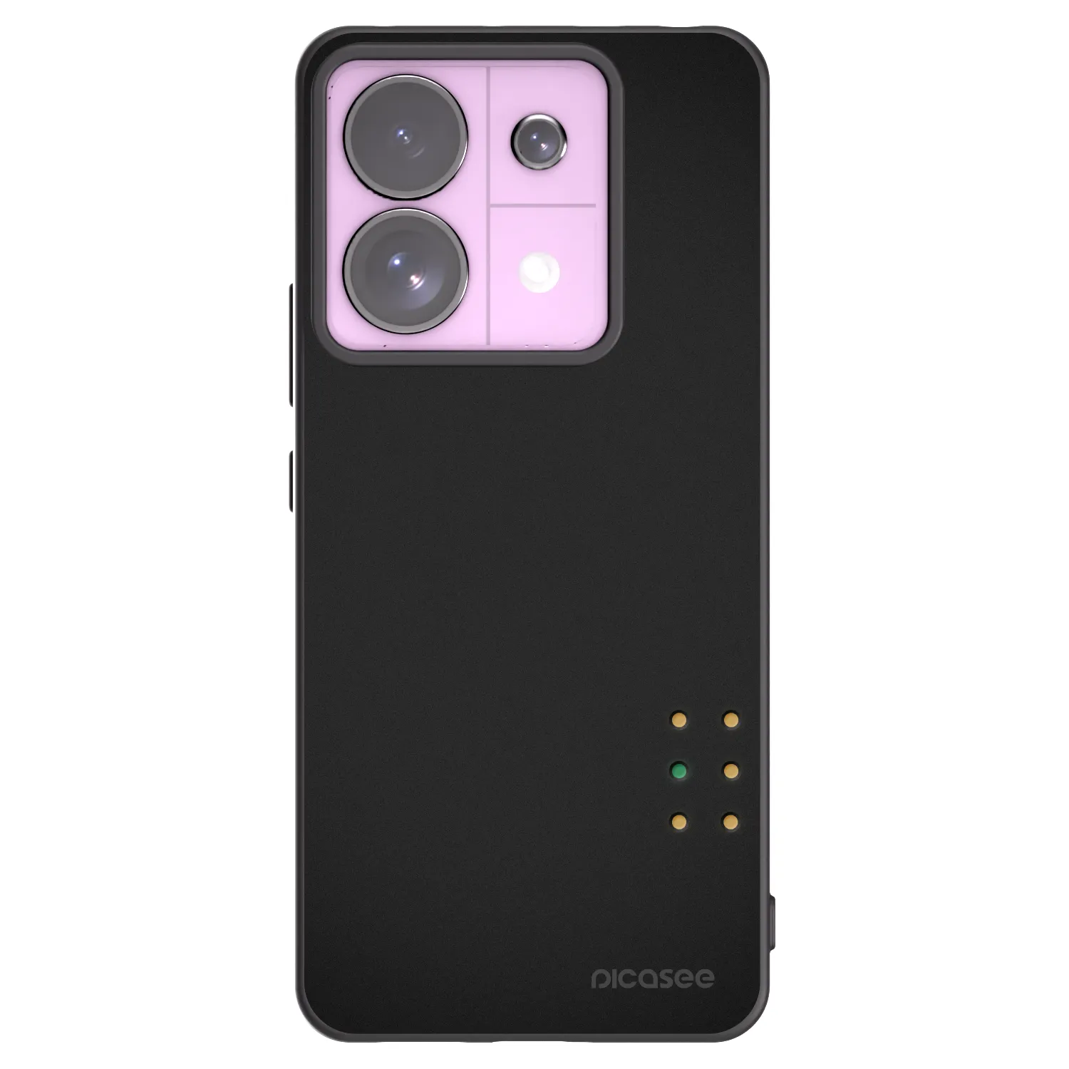 Picasee silikonowe czarne etui na Xiaomi Redmi Note 13 Pro 5G - Pulse