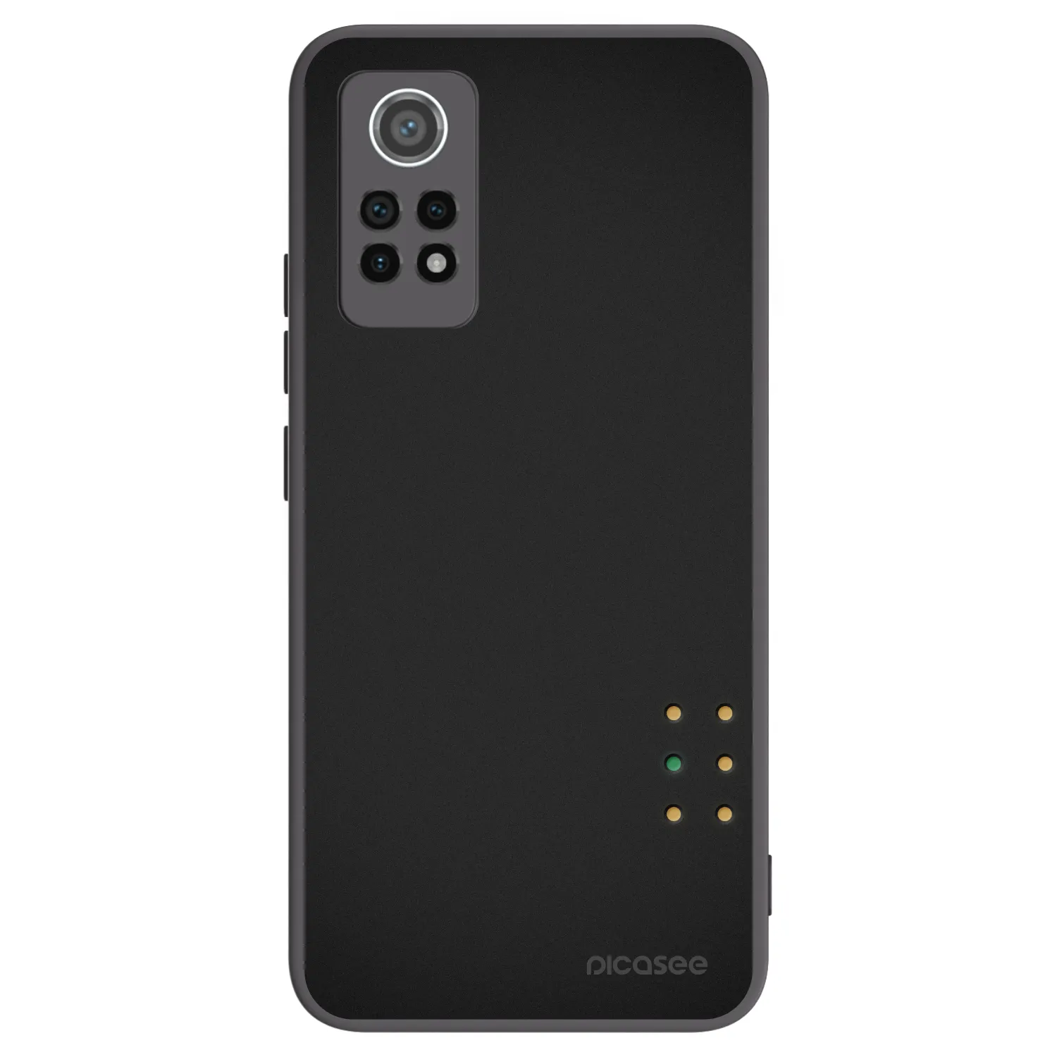 Picasee silikonowe czarne etui na Xiaomi Redmi Note 12 Pro 4G - Pulse
