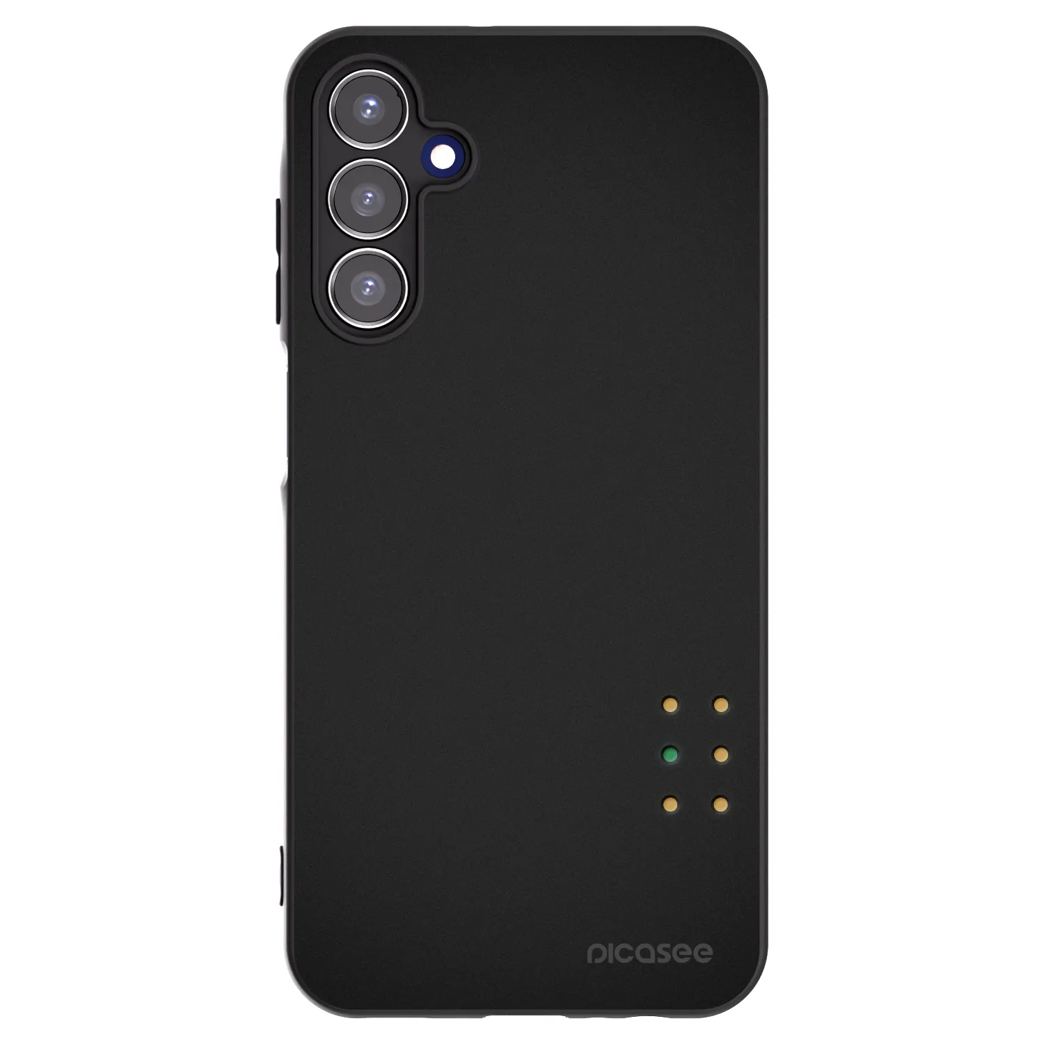 Picasee silikonowe czarne etui na Samsung Galaxy A15 A156B 5G - Pulse