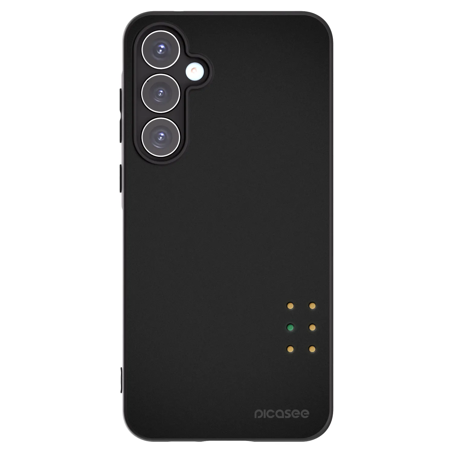 Picasee silikonowe czarne etui na Samsung Galaxy A55 5G A556B - Pulse