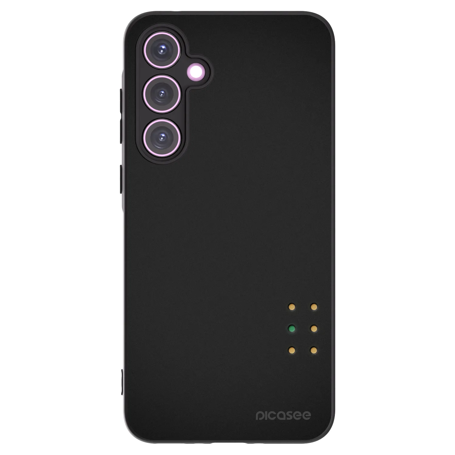 Picasee silikonowe czarne etui na Samsung Galaxy A35 5G A356B - Pulse