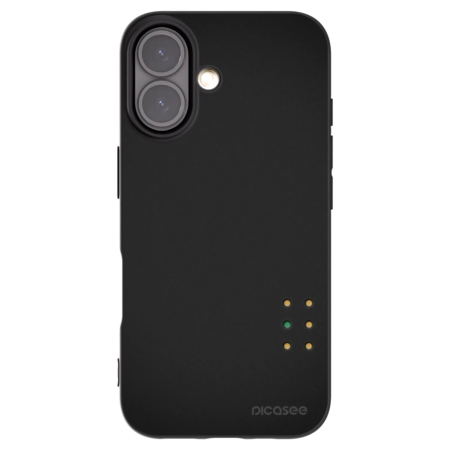 Picasee silikonowe czarne etui na Apple iPhone 16 - Pulse