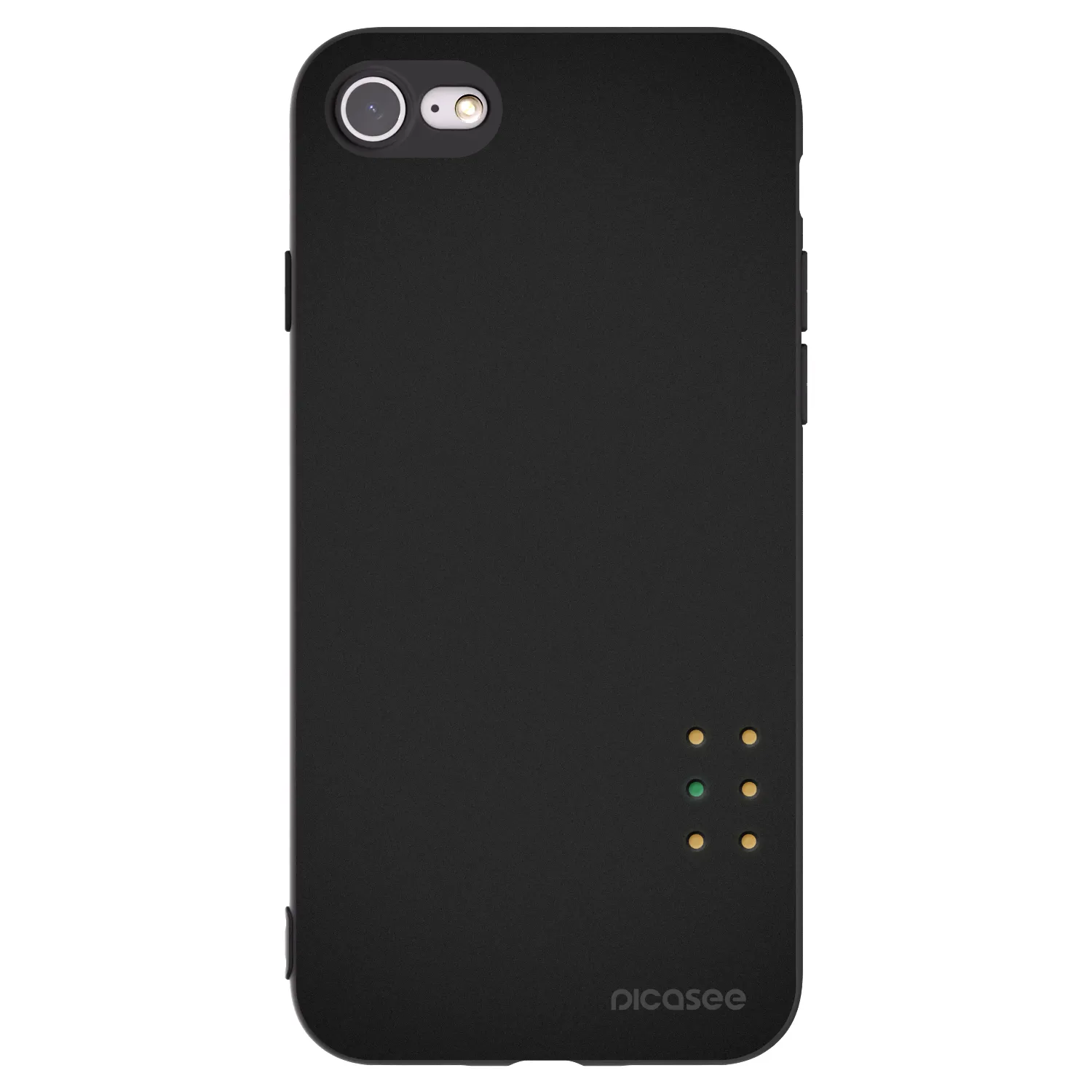 Picasee silikonowe czarne etui na Apple iPhone 8 - Pulse