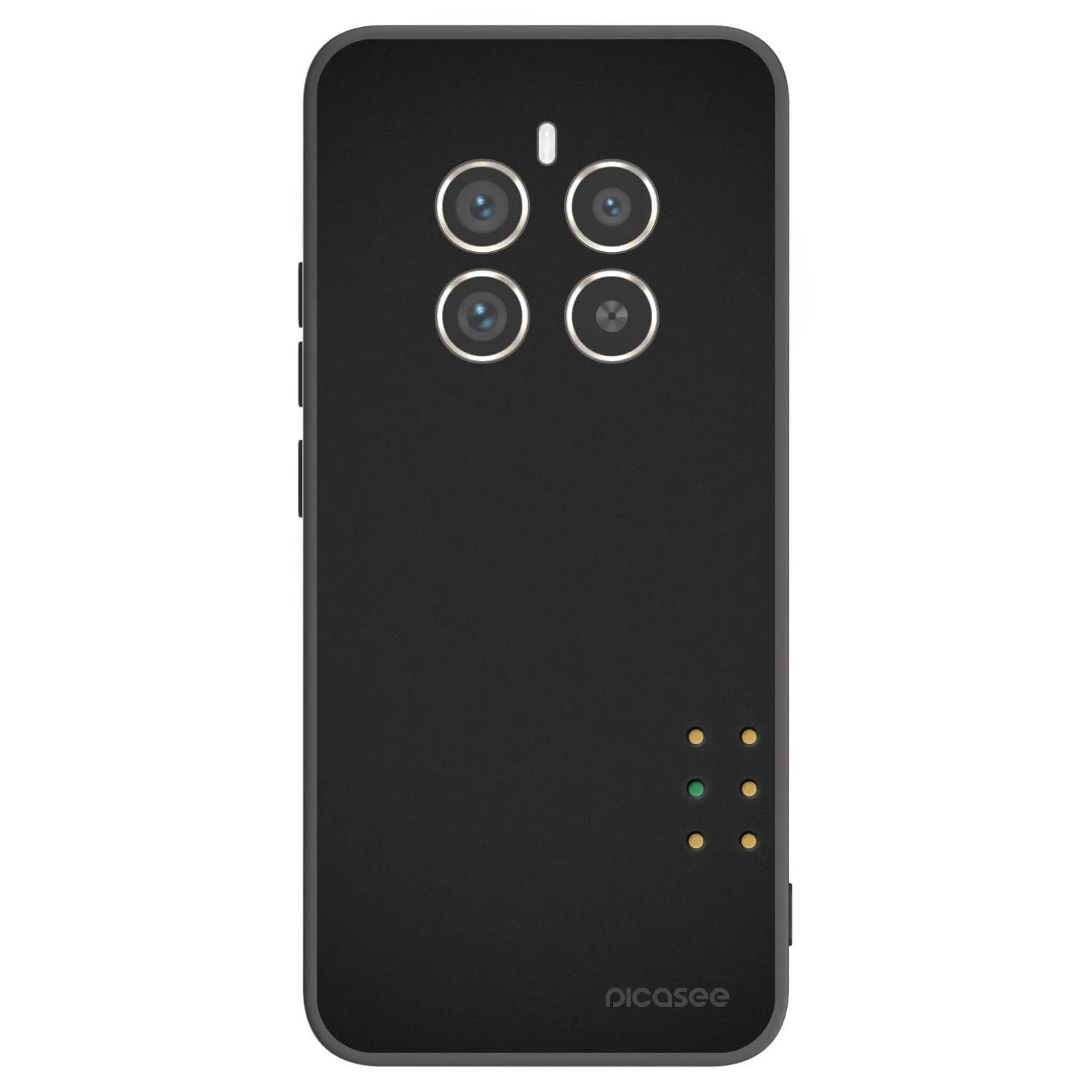 Picasee silikonowe czarne etui na Realme 12 Pro 5G - Pulse