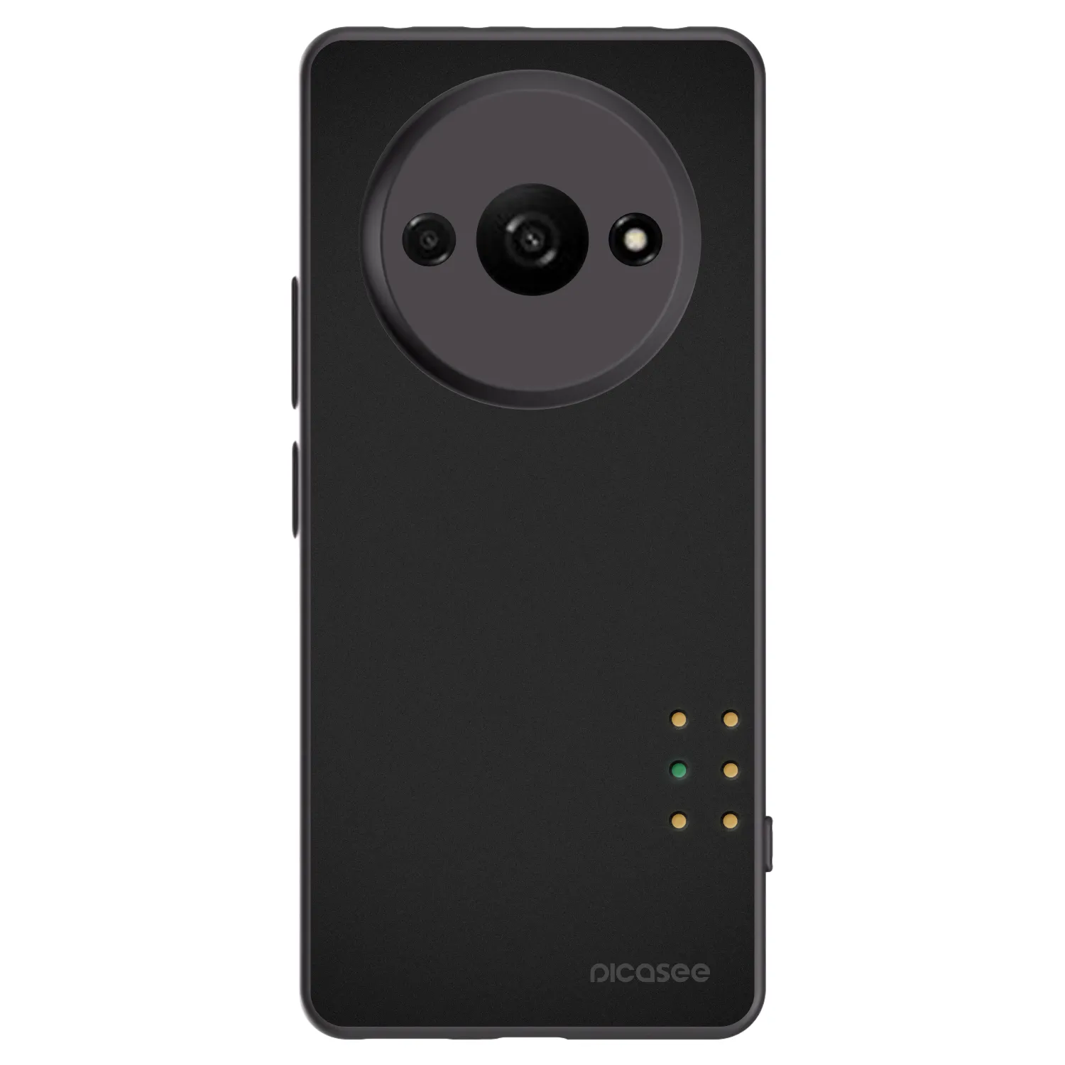 Picasee silikonowe czarne etui na Xiaomi Redmi A3 - Pulse