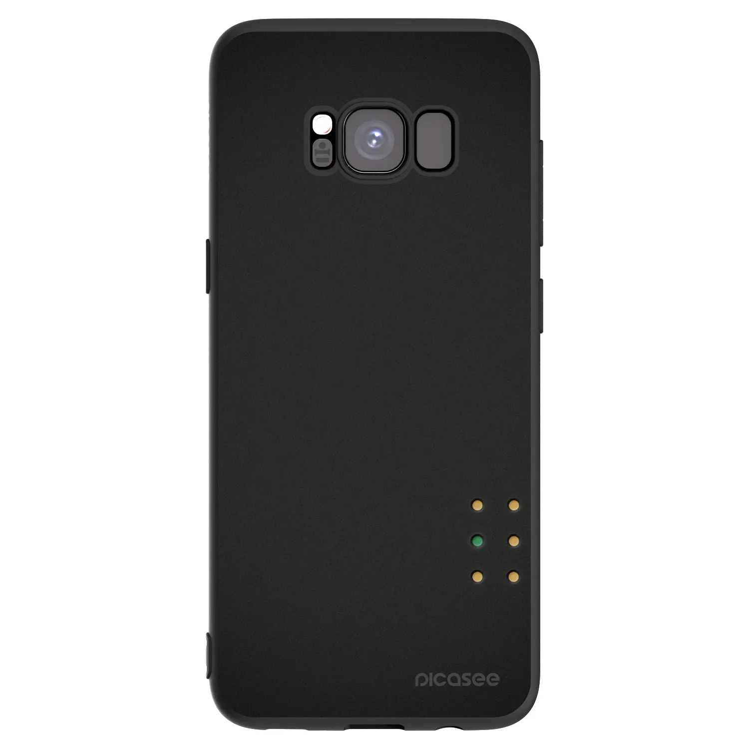 Picasee silikonowe czarne etui na Samsung Galaxy S8 G950F - Pulse