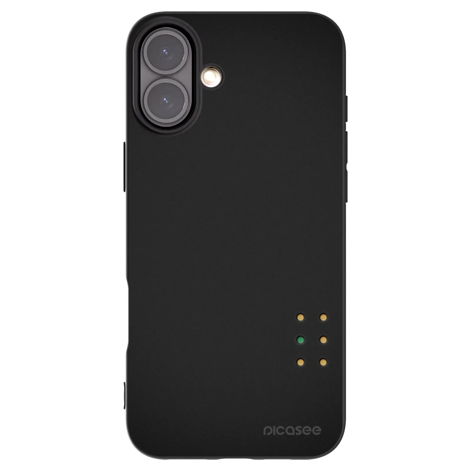 Picasee silikonowe czarne etui na Apple iPhone 16 Plus - Pulse