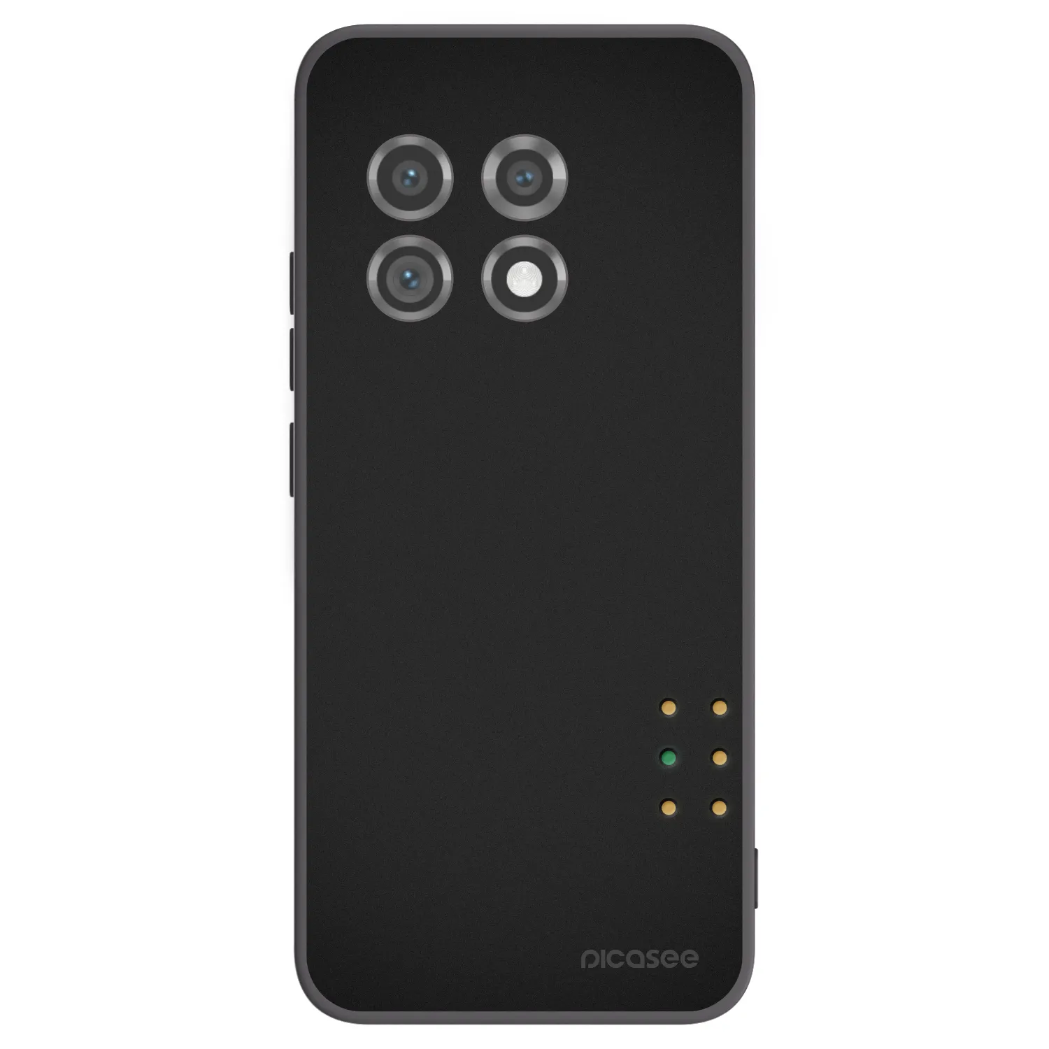 Picasee silikonowe czarne etui na OnePlus 11 5G - Pulse