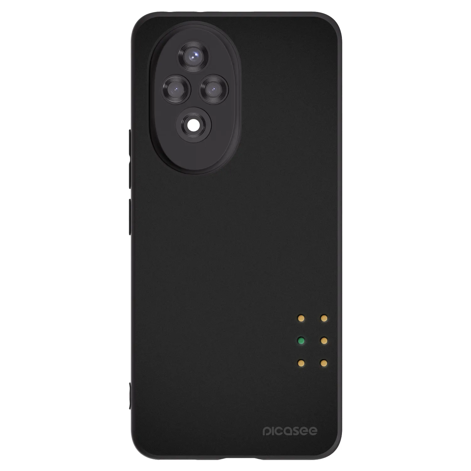 Picasee silikonowe czarne etui na Honor 200 Pro 5G - Pulse