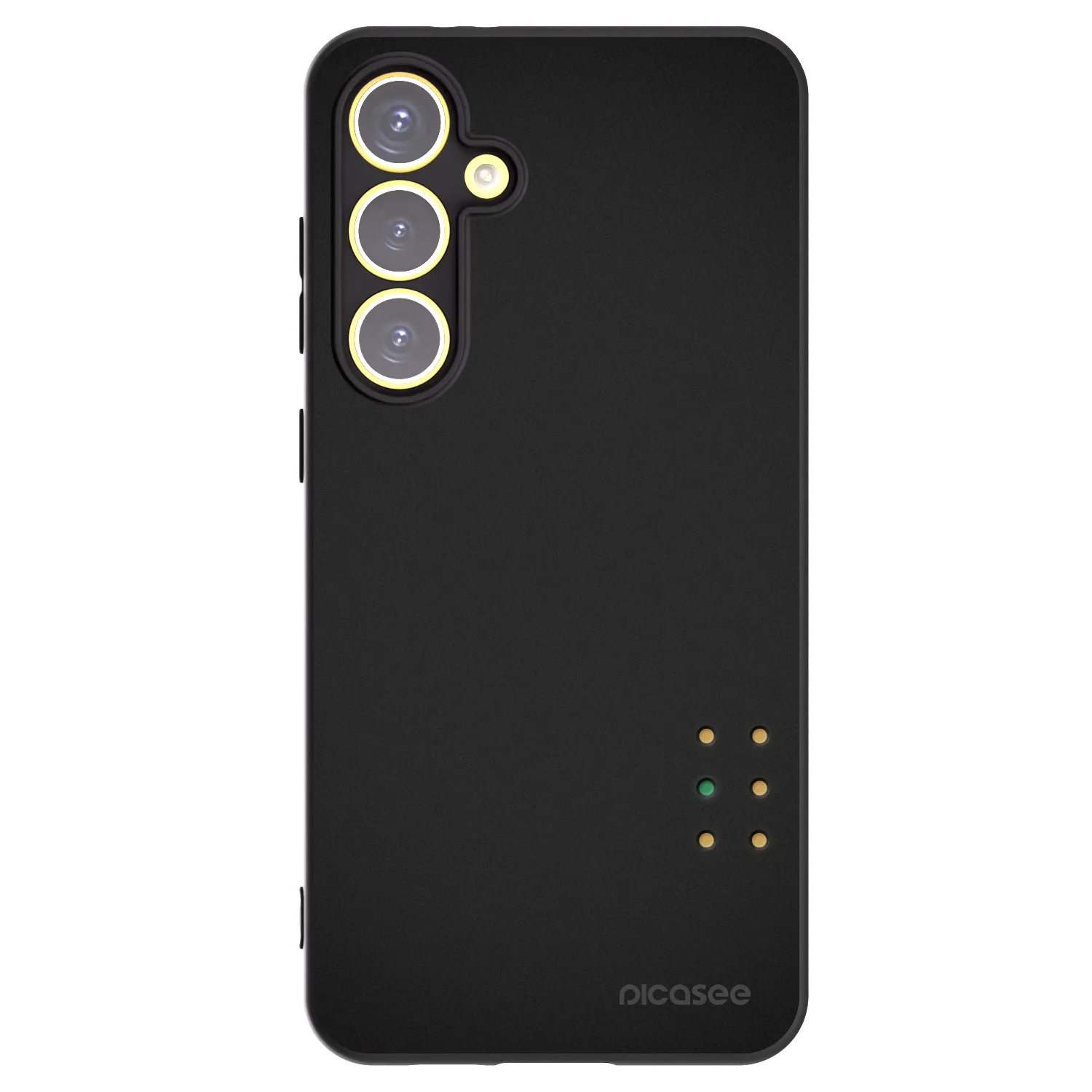 Picasee silikonowe czarne etui na Samsung Galaxy S24 FE S721B - Pulse
