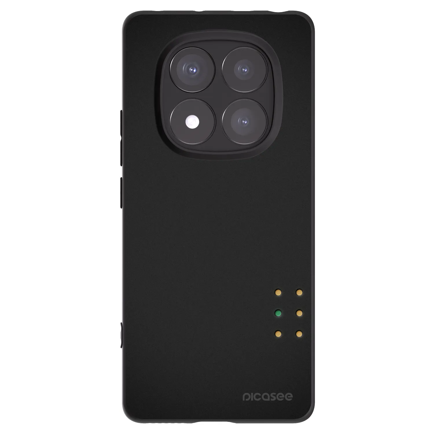 Picasee silikonowe czarne etui na Xiaomi Redmi Note 14 Pro 5G - Pulse