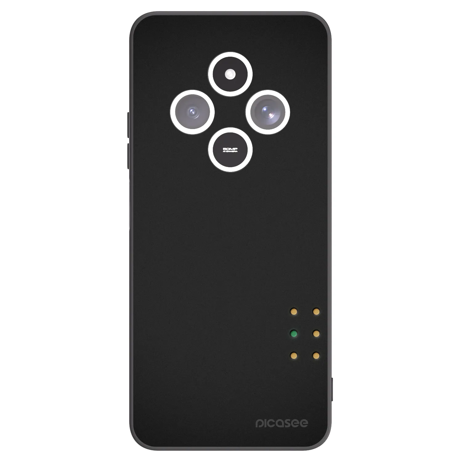 Picasee silikonowe czarne etui na Xiaomi Redmi 14C - Pulse
