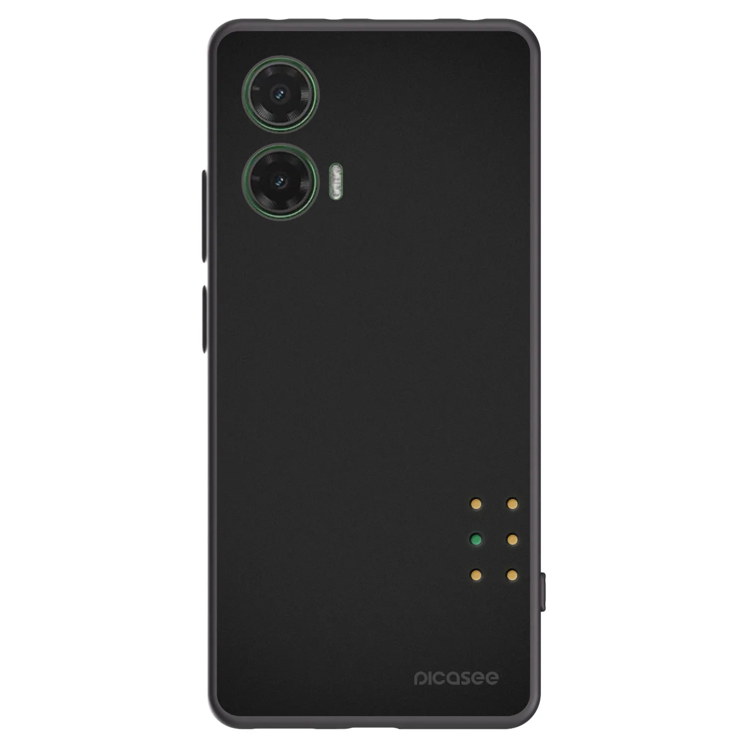 Picasee silikonowe czarne etui na Motorola Moto G35 5G - Pulse