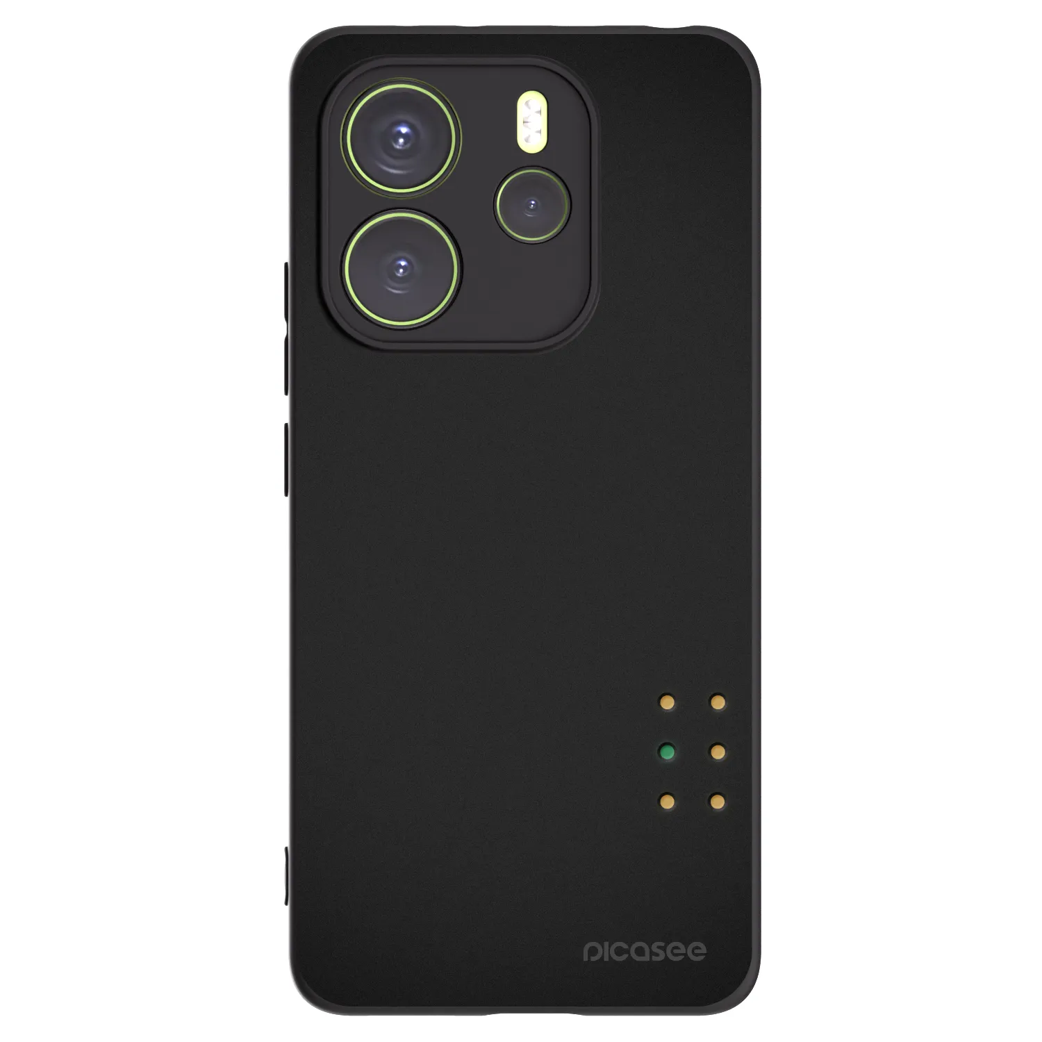 Picasee silikonowe czarne etui na Xiaomi Redmi Note 14 4G - Pulse