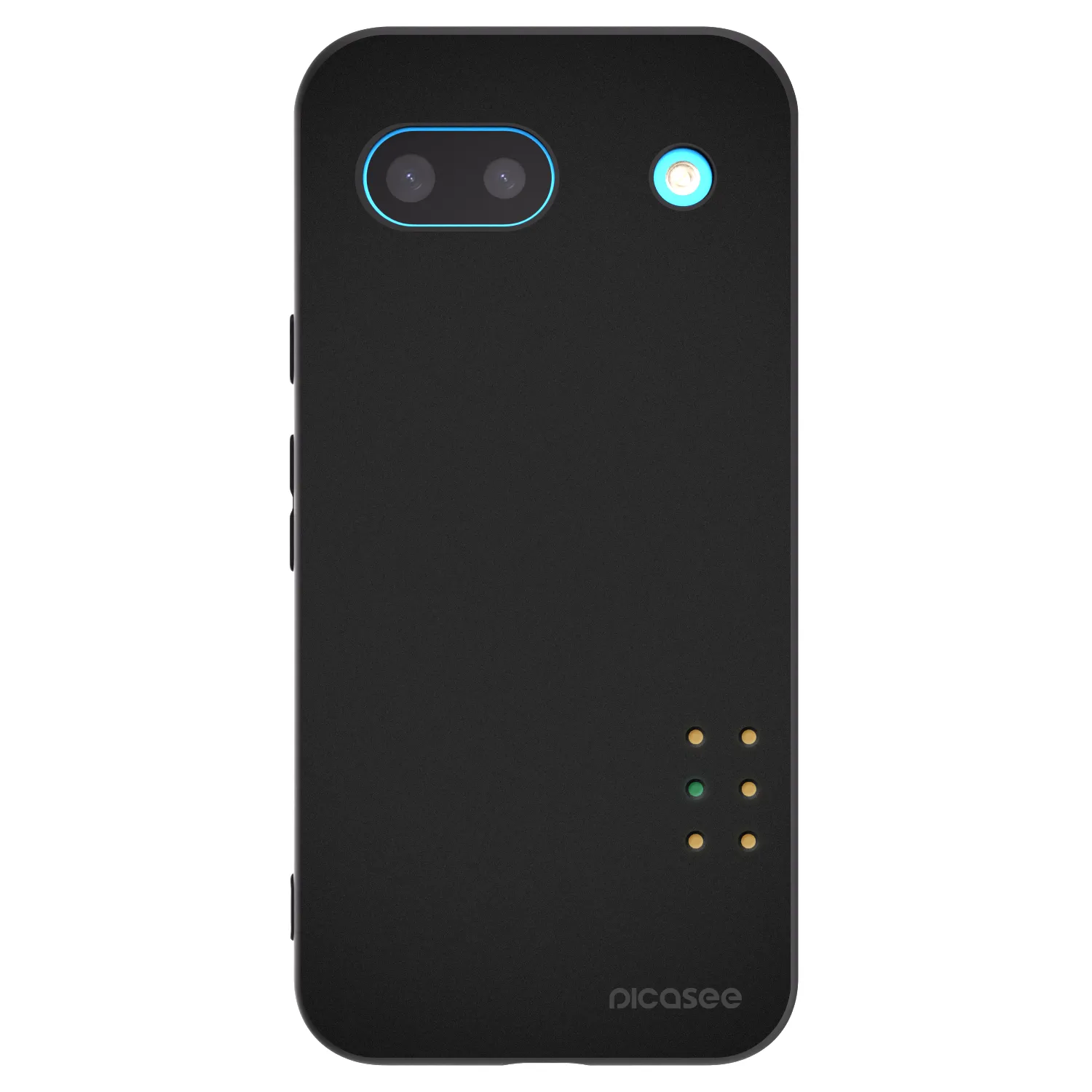 Picasee silikonowe czarne etui na Google Pixel 8a - Pulse
