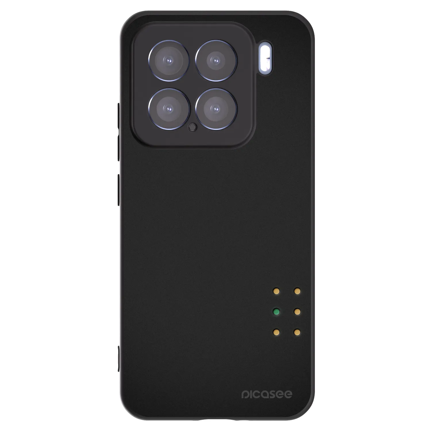 Picasee silikonowe czarne etui na Xiaomi 15 - Pulse