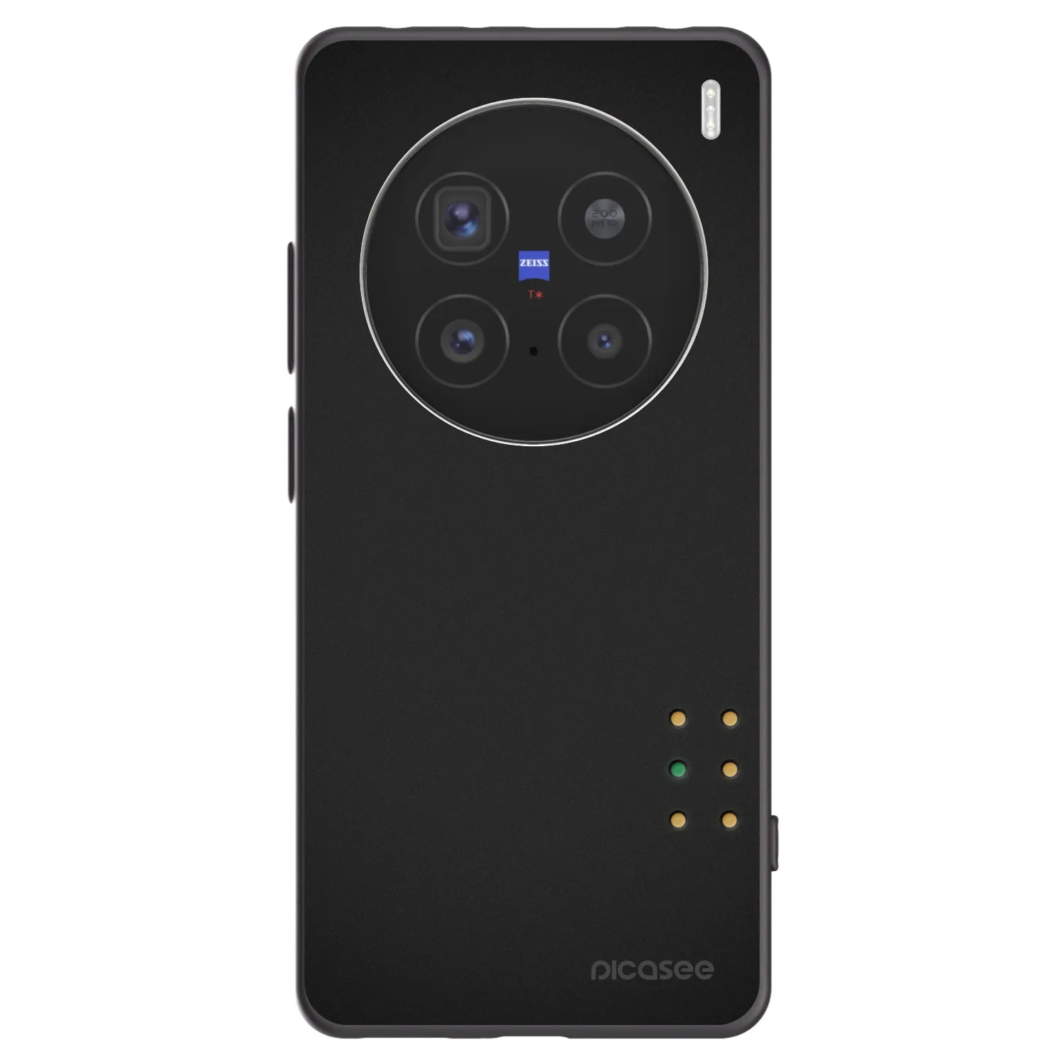 Picasee silikonowe czarne etui na Vivo X200 Pro - Pulse