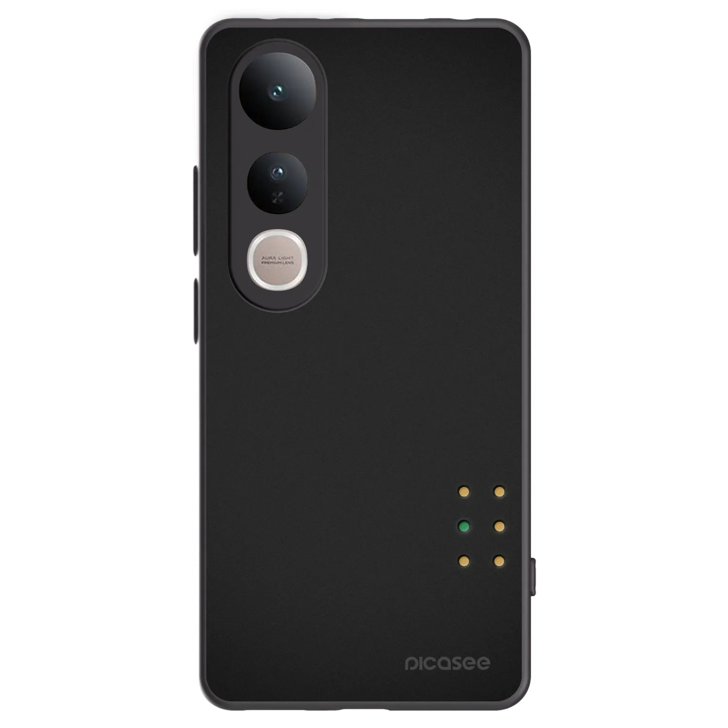 Picasee silikonowe czarne etui na Vivo V50 Lite 5G - Pulse