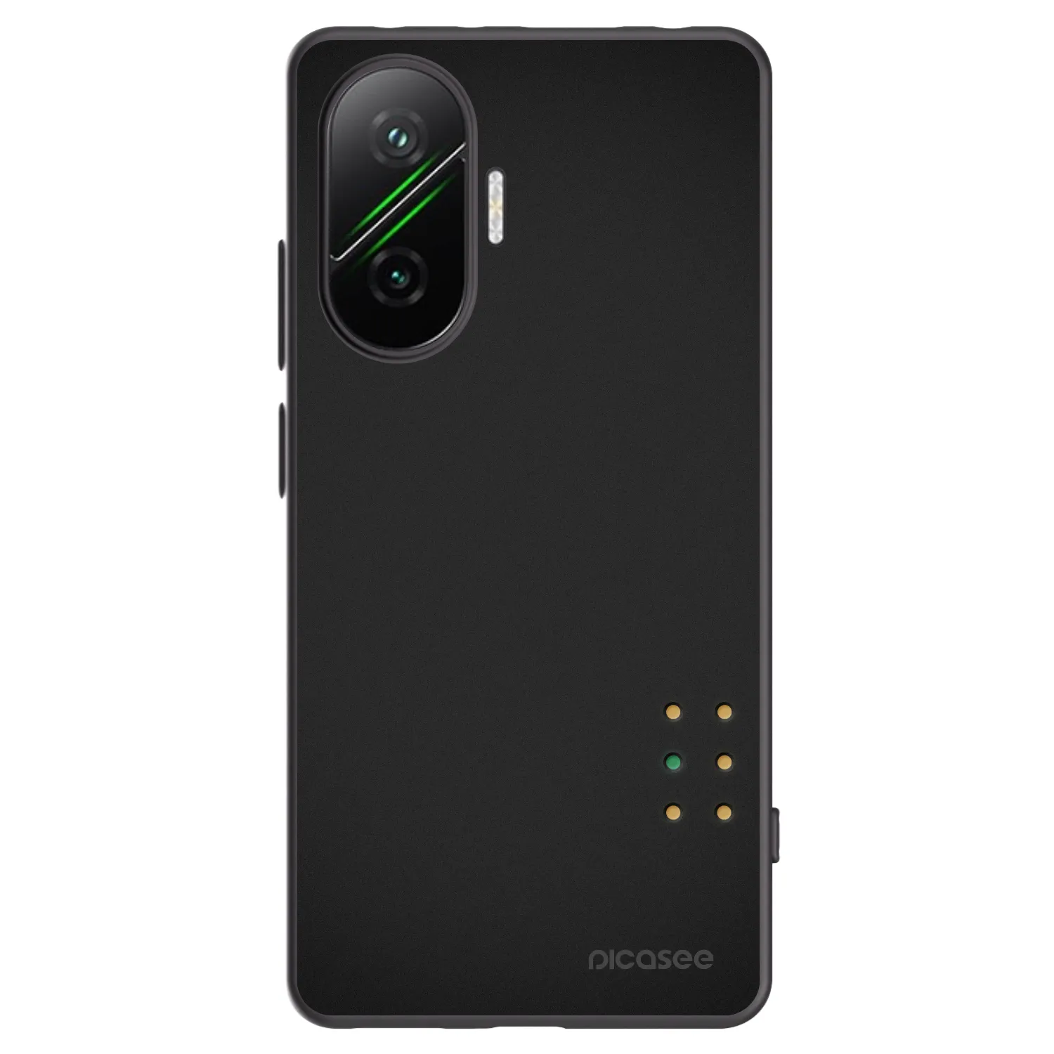 Picasee silikonowe czarne etui na Xiaomi Poco F7 Pro 5G - Pulse