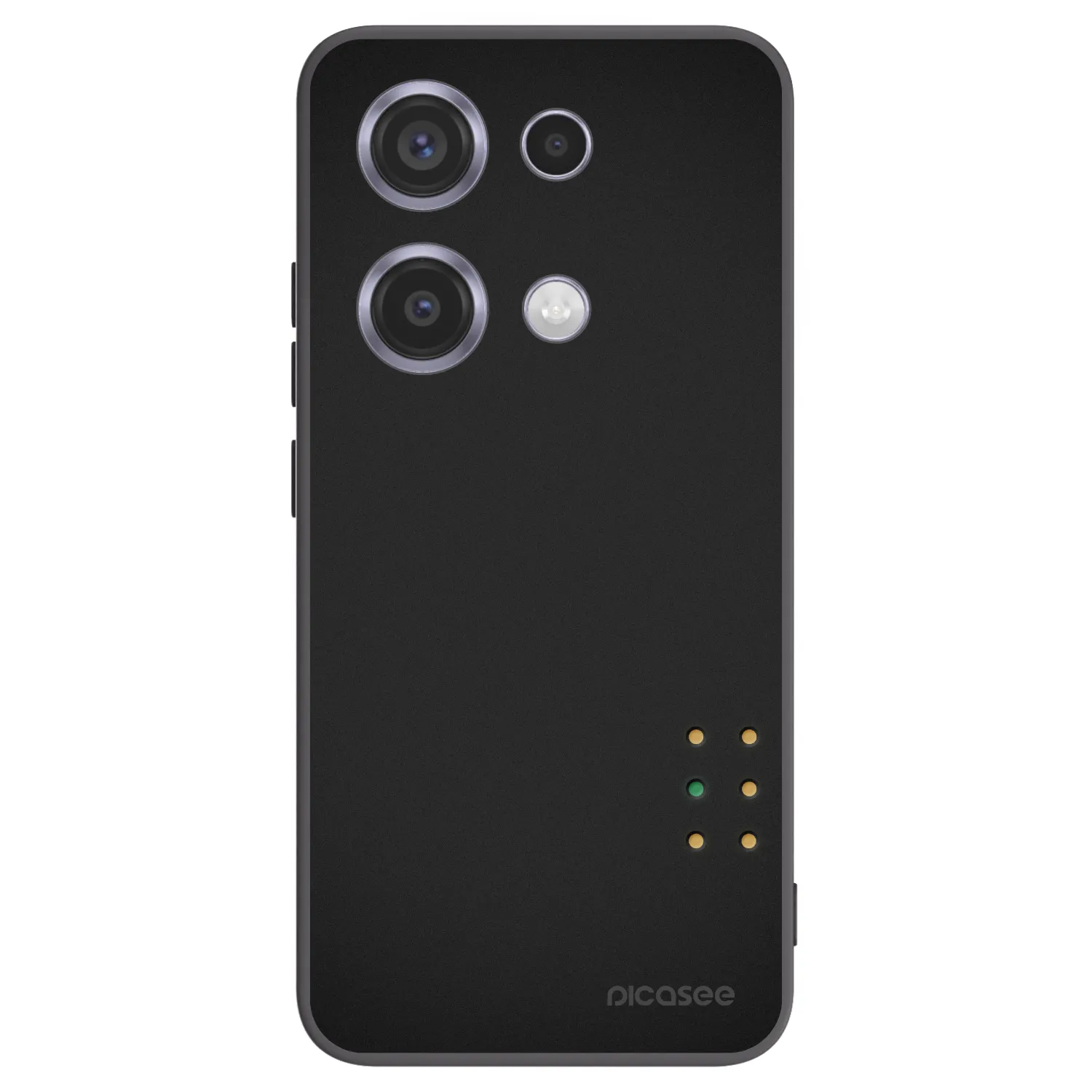 Picasee silikonowe czarne etui na Xiaomi Redmi Note 14S - Pulse