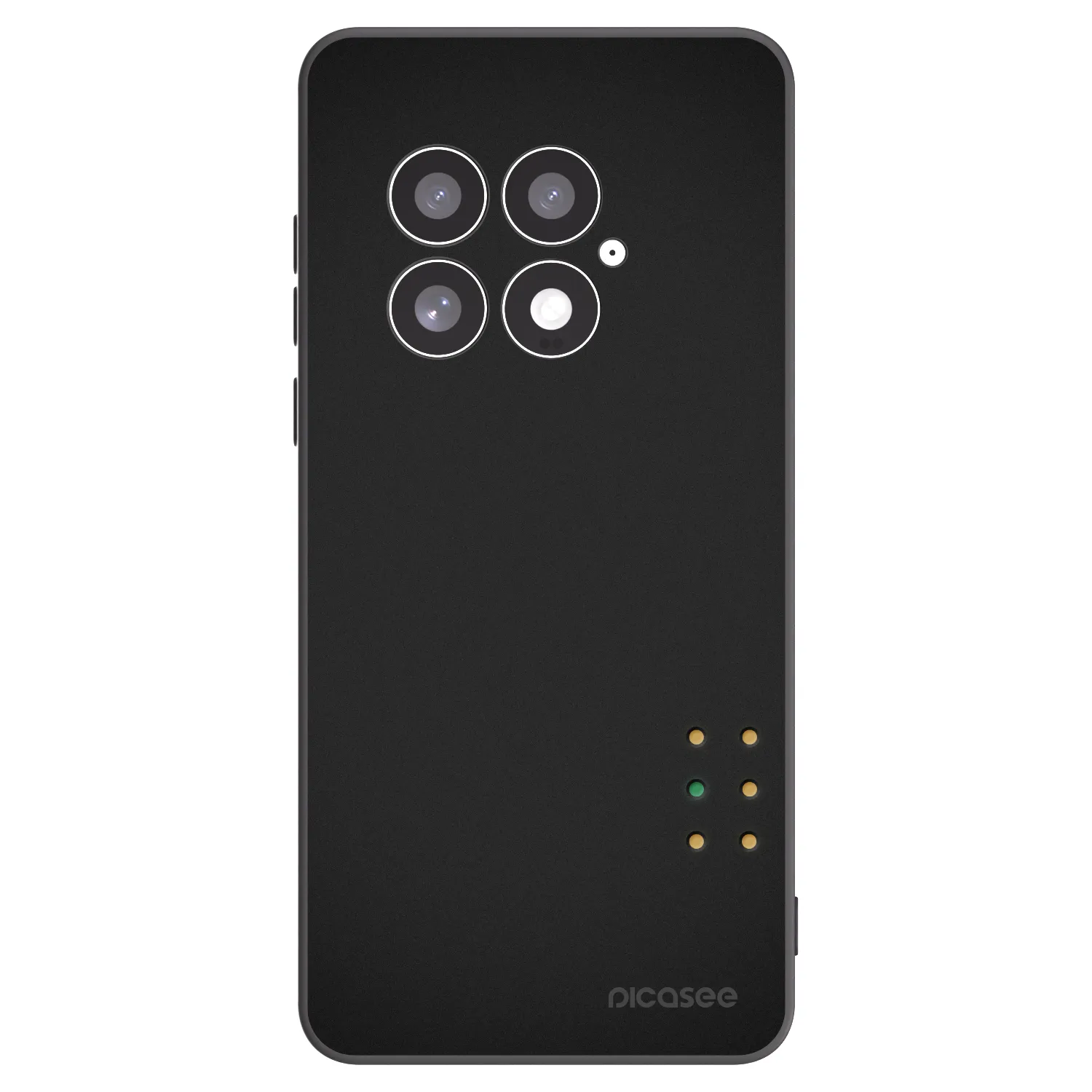 Picasee silikonowe czarne etui na OnePlus 13 5G - Pulse