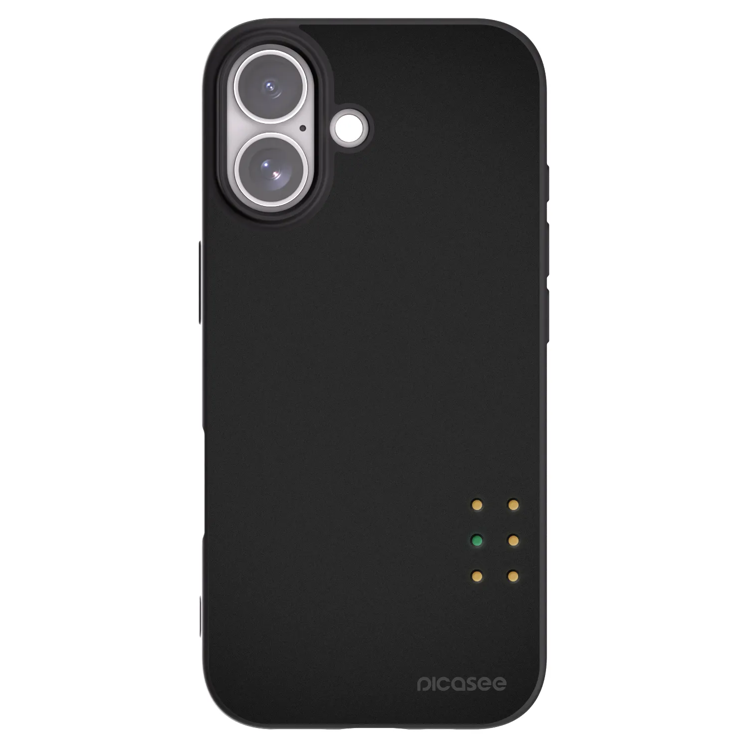 Picasee silikonowe czarne etui na Apple iPhone 17 - Pulse