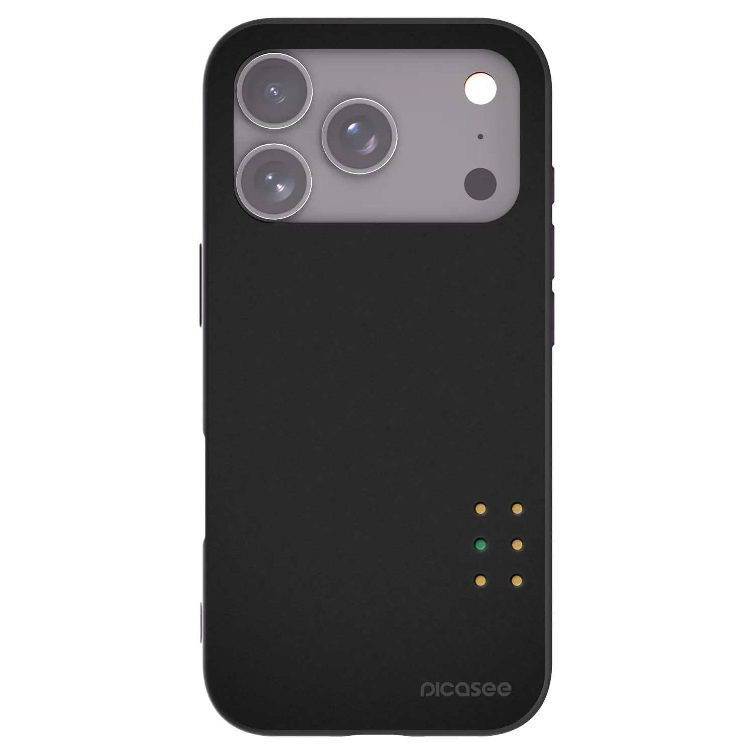 Picasee silikonowe czarne etui na Apple iPhone 17 Pro - Pulse