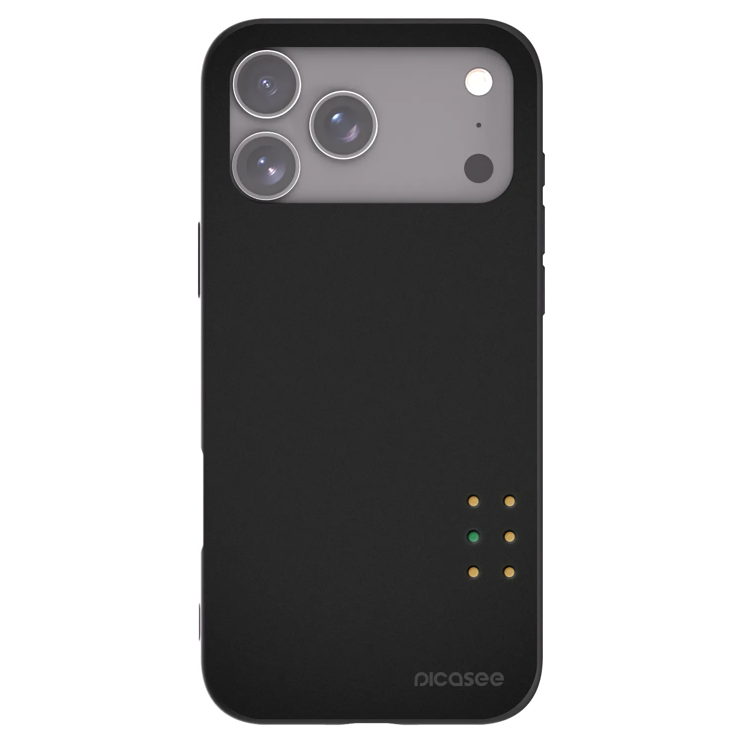 Picasee silikonowe czarne etui na Apple iPhone 17 Pro Max - Pulse
