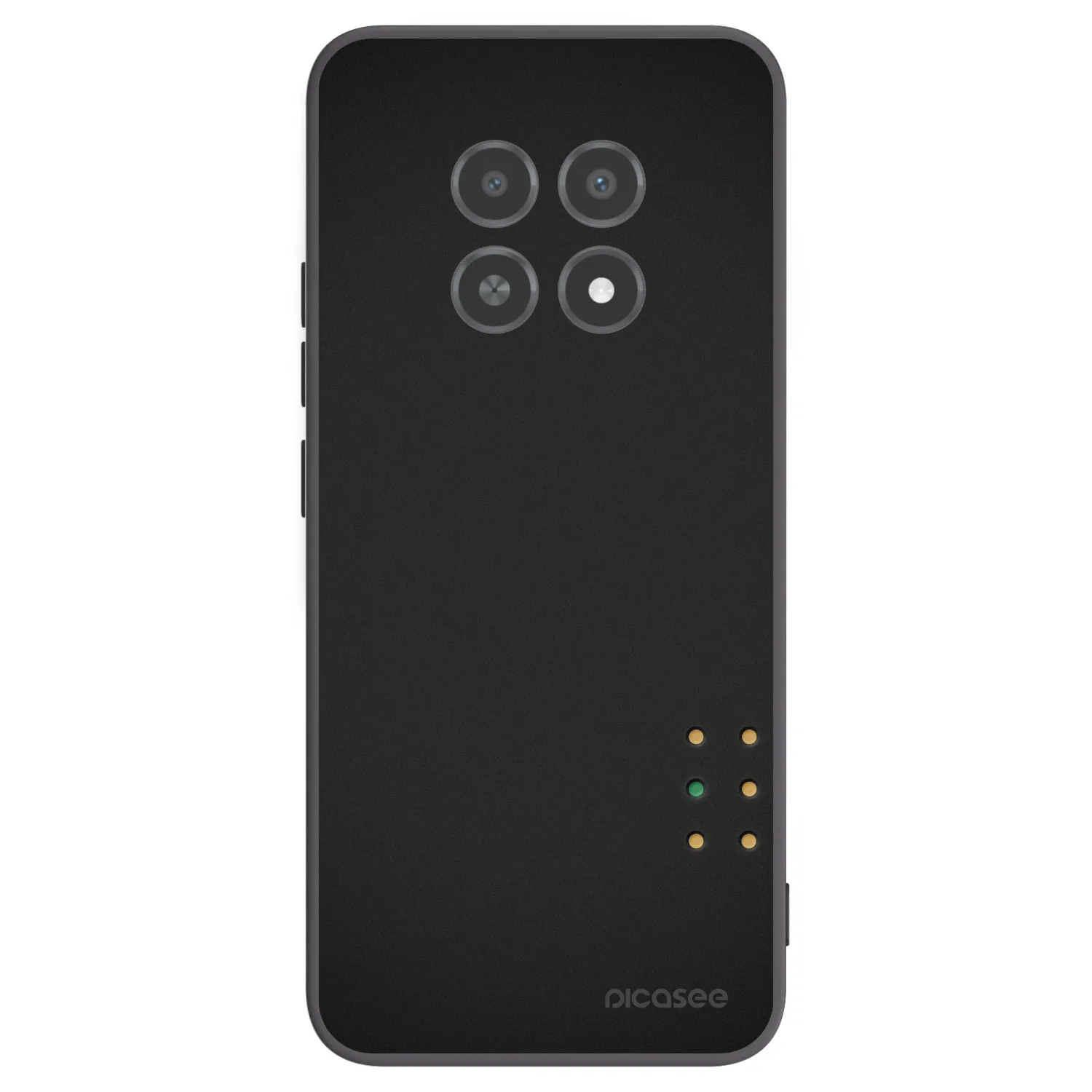 Picasee silikonowe czarne etui na Realme 12X - Pulse