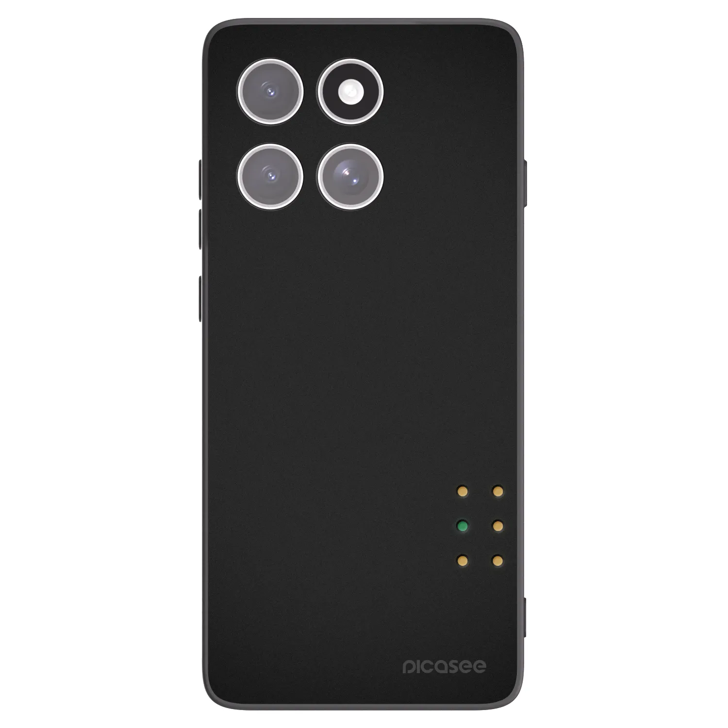 Picasee silikonowe czarne etui na Motorola Edge 60 Pro - Pulse