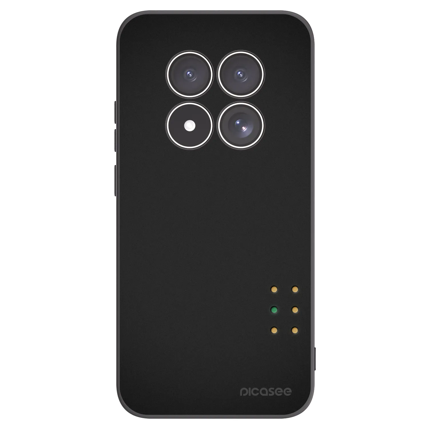 Picasee silikonowe czarne etui na Xiaomi Redmi Note 15 Pro 4G - Pulse