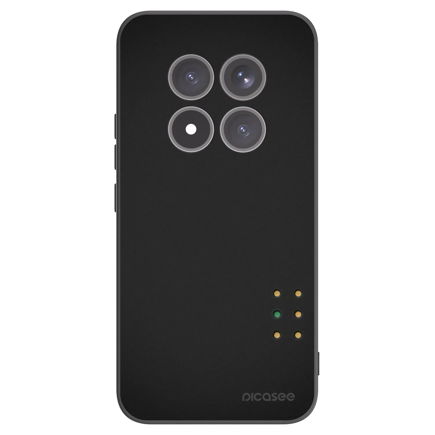 Picasee silikonowe czarne etui na Xiaomi Redmi Note 15 Pro+ - Pulse