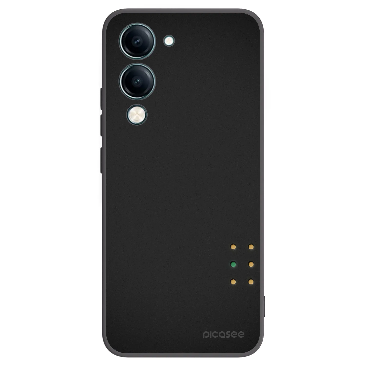 Picasee silikonowe czarne etui na Vivo Y29s 5G - Pulse