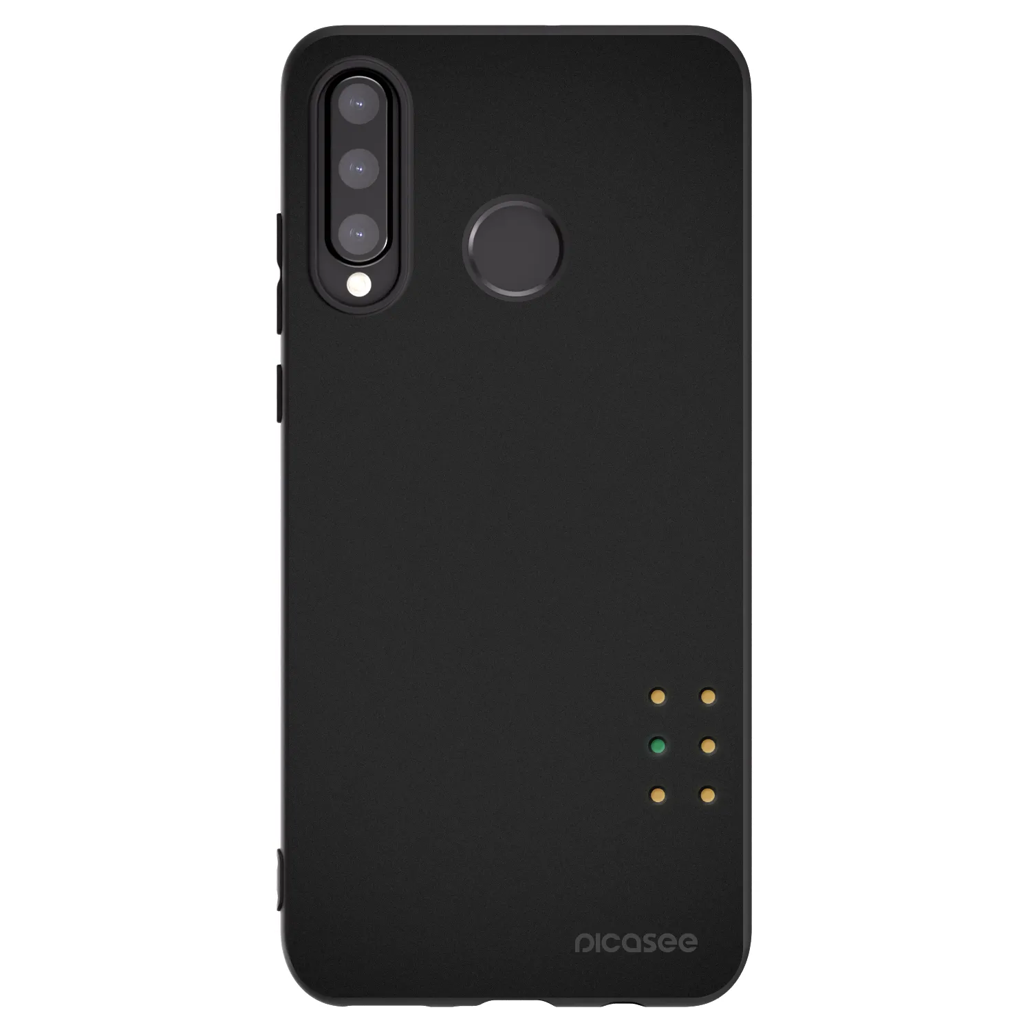 Picasee silikonowe czarne etui na Huawei P30 Lite - Pulse