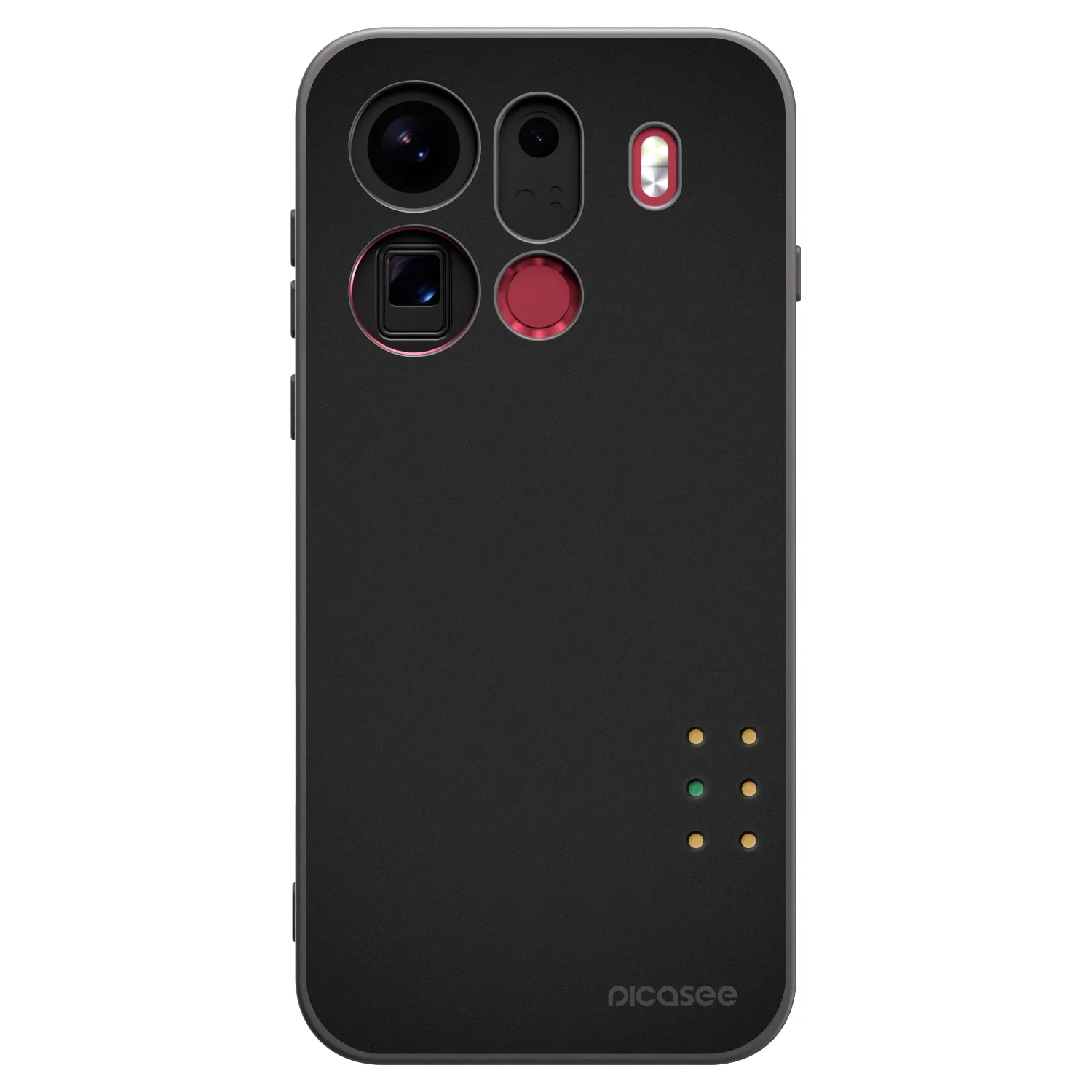 Picasee silikonowe czarne etui na OPPO Find X9 Pro - Pulse