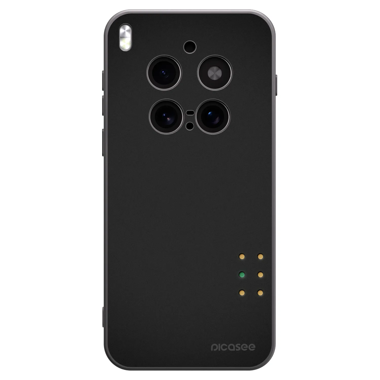 Picasee silikonowe czarne etui na Vivo X300 Pro - Pulse
