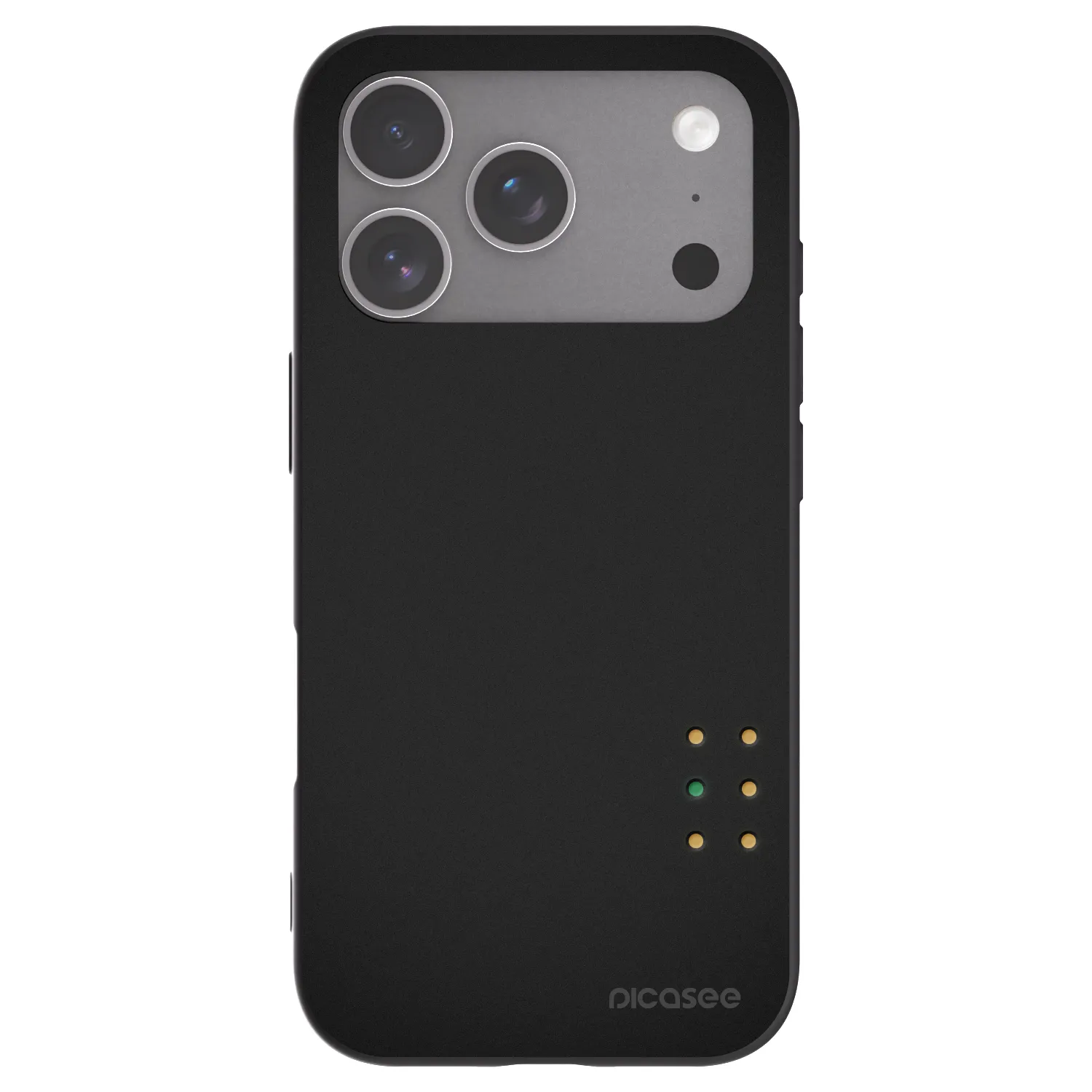 Picasee silikonowe czarne etui na Apple iPhone 18 Pro - Pulse