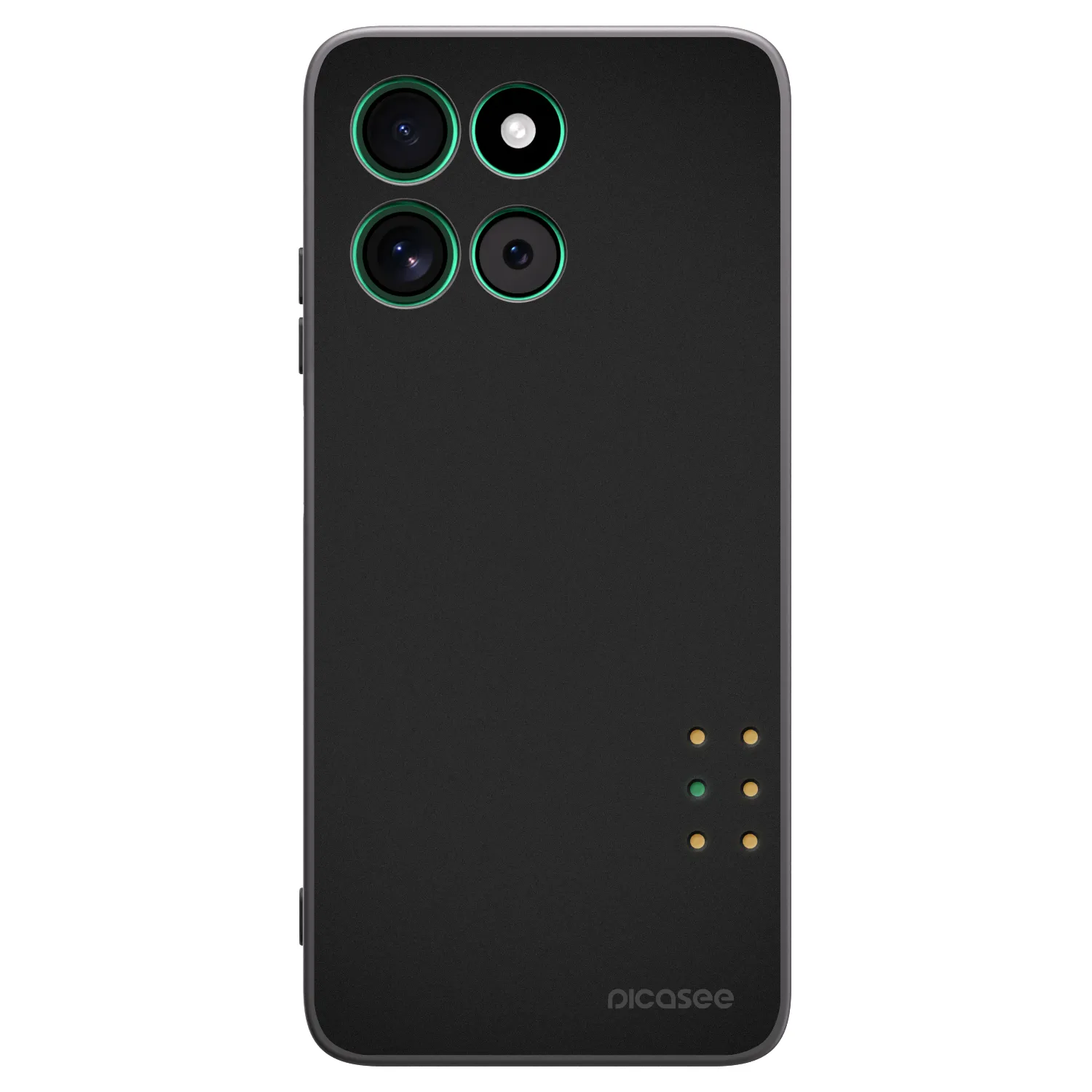 Picasee silikonowe czarne etui na Motorola Moto G57 Power - Pulse