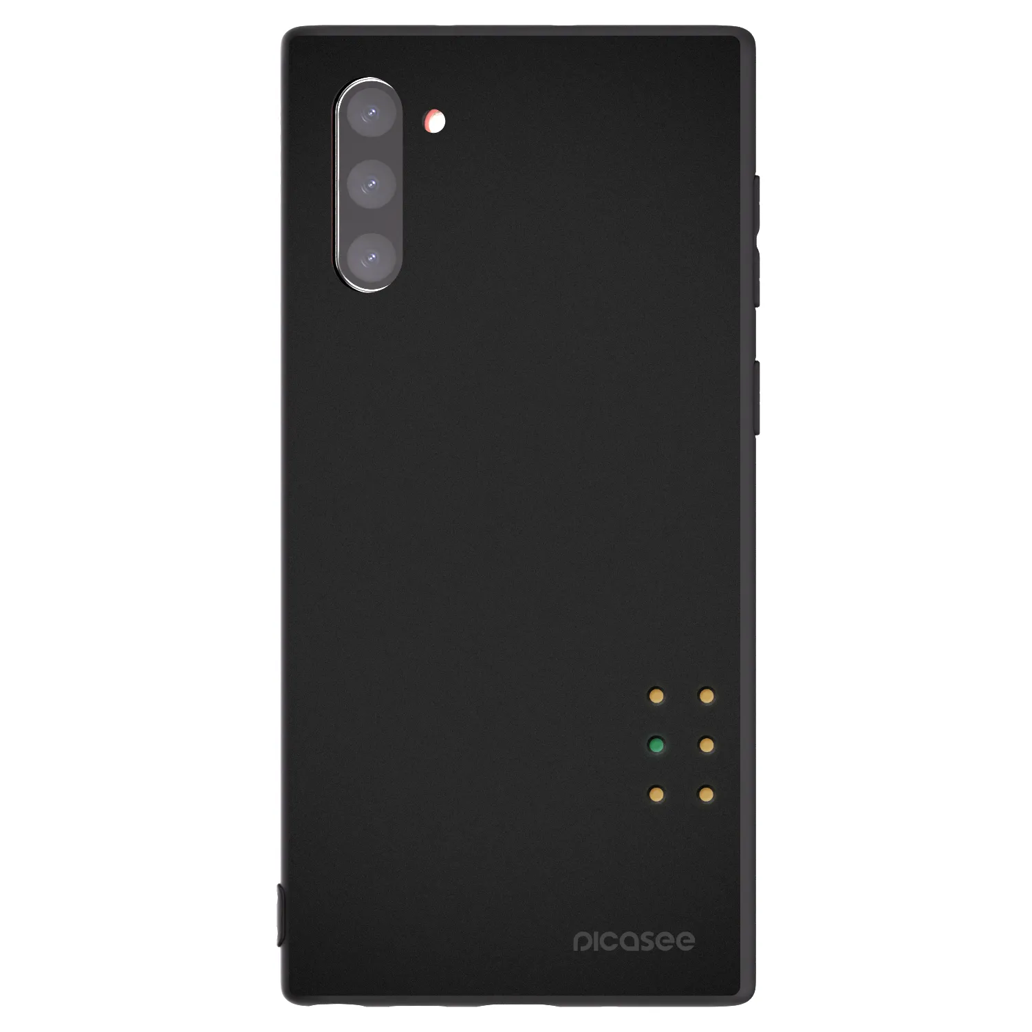 Picasee silikonowe czarne etui na Samsung Galaxy Note 10 N970F - Pulse