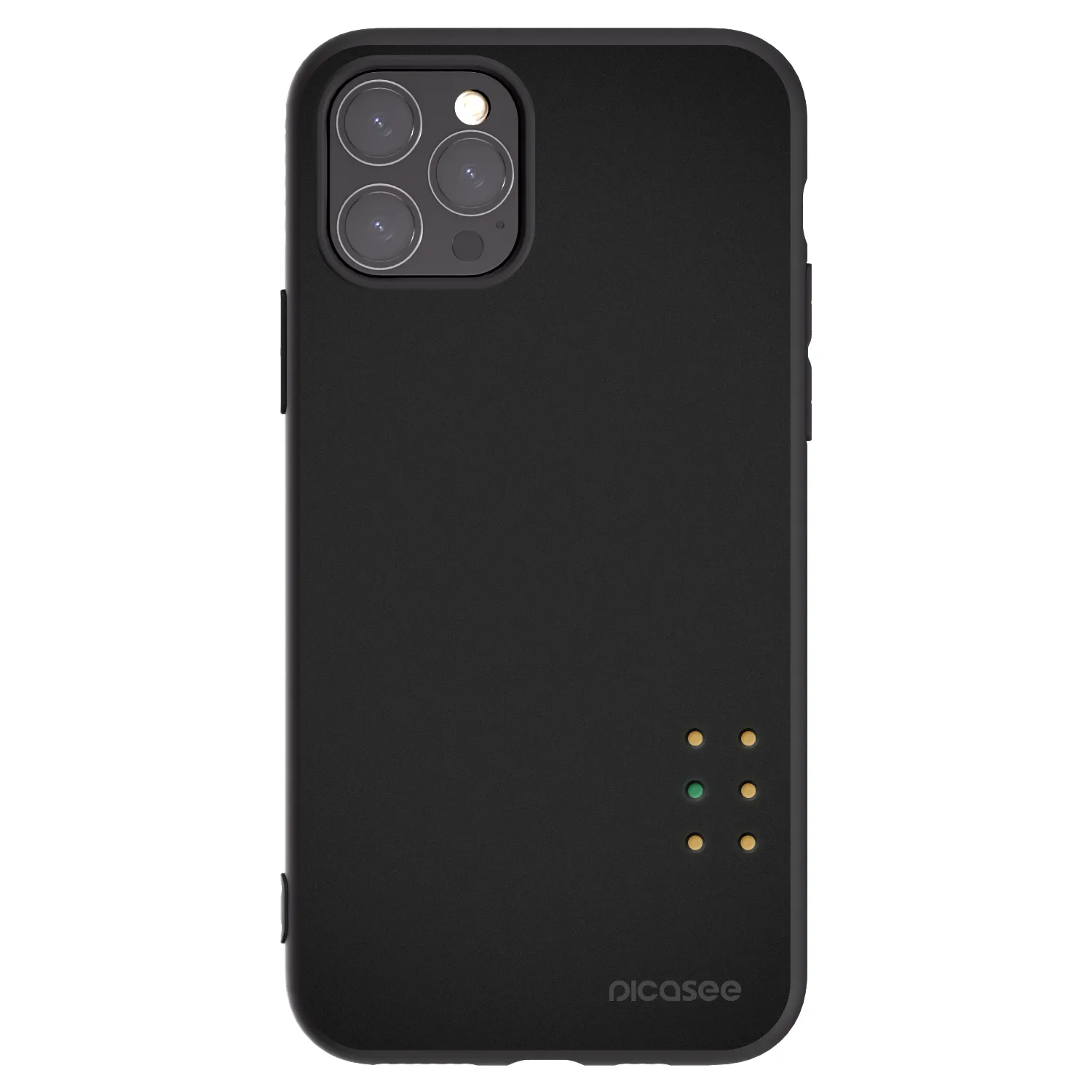Picasee silikonowe czarne etui na Apple iPhone 11 Pro - Pulse