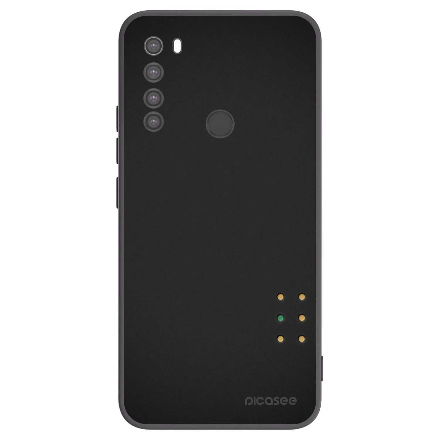 Picasee silikonowe czarne etui na Xiaomi Redmi Note 8 - Pulse