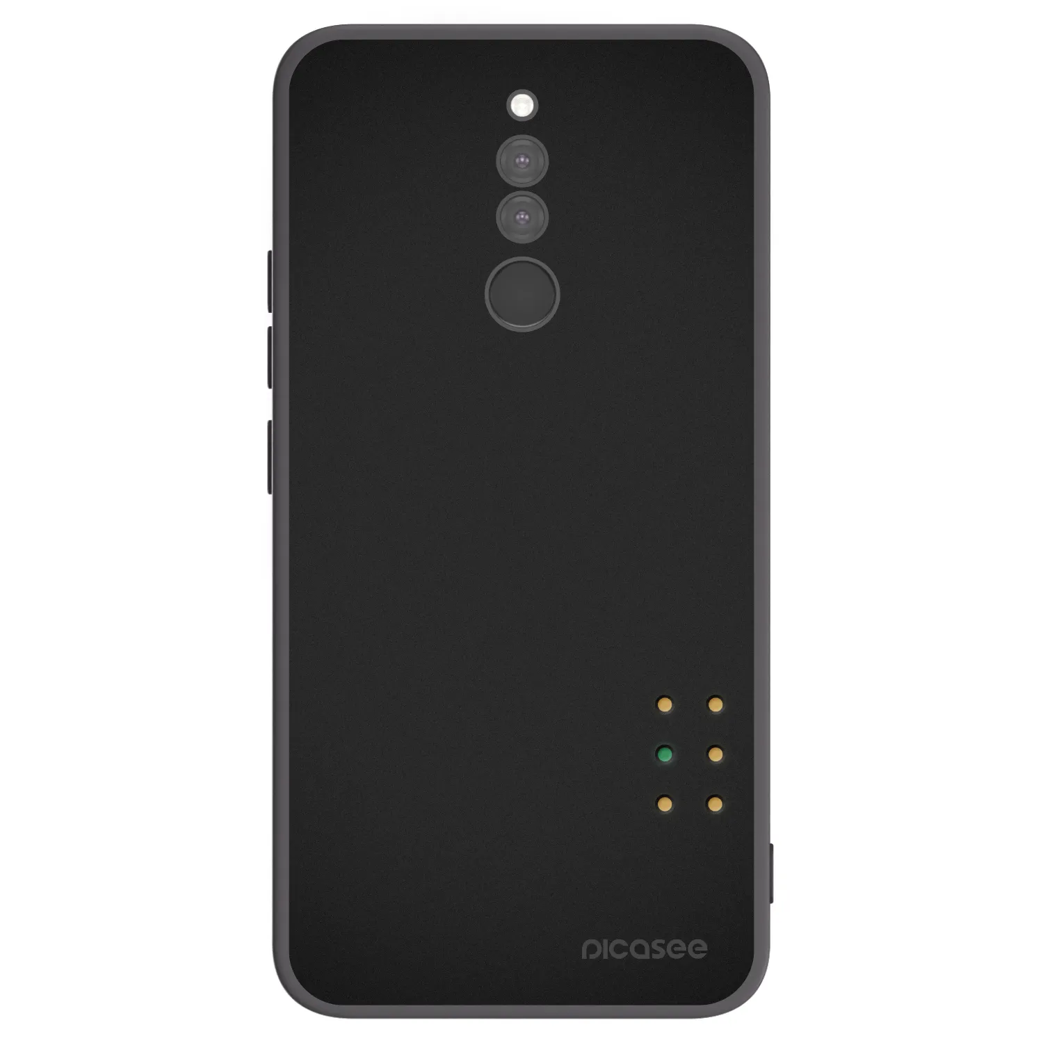 Picasee silikonowe czarne etui na Xiaomi Redmi 8 - Pulse