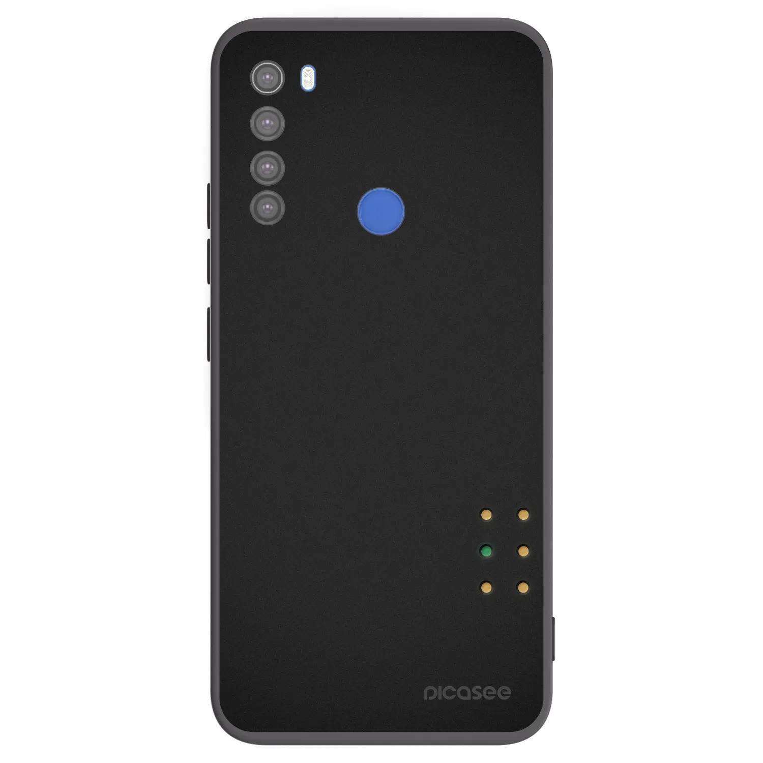 Picasee silikonowe czarne etui na Xiaomi Redmi Note 8T - Pulse