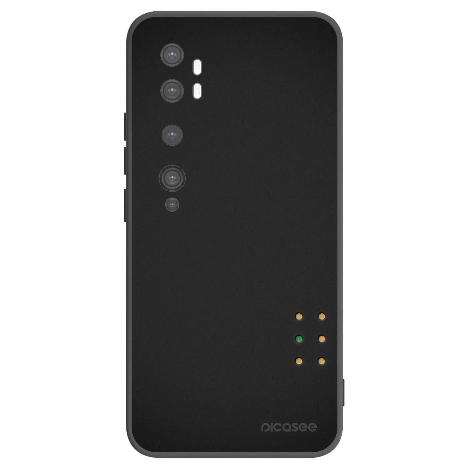 Picasee silikonowe czarne etui na Xiaomi Mi Note 10 (Pro) - Pulse