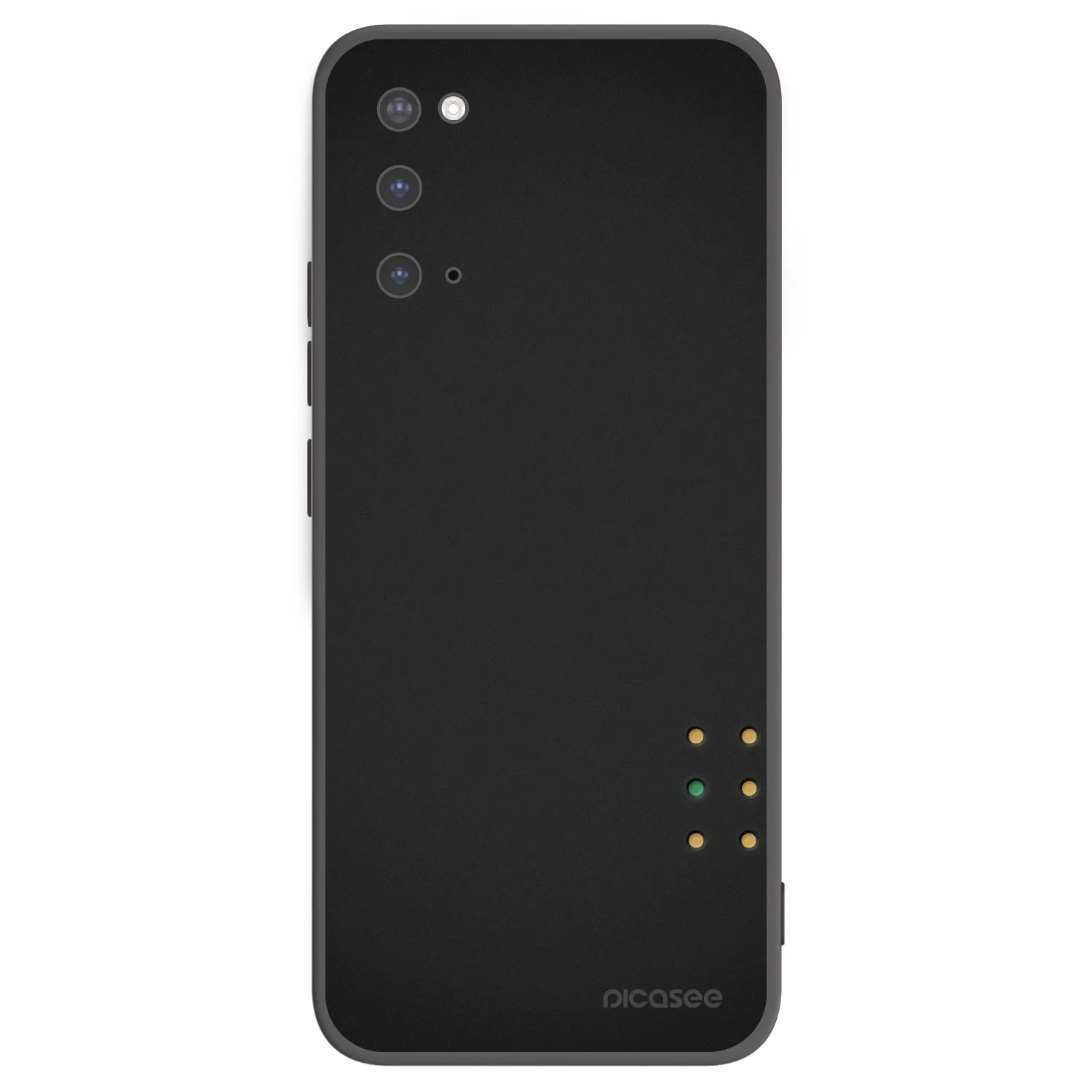 Picasee silikonowe czarne etui na Samsung Galaxy S20 G980F - Pulse