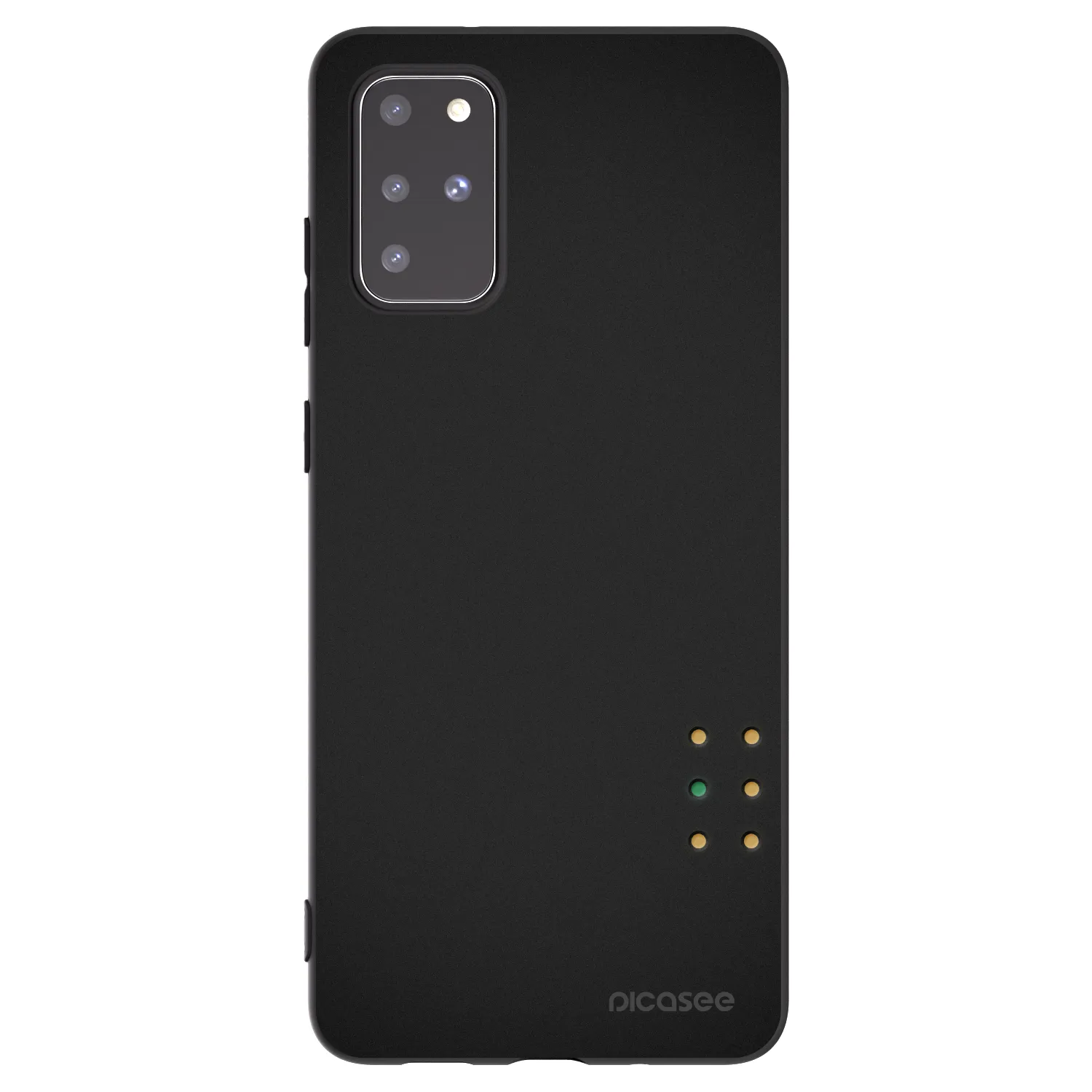 Picasee silikonowe czarne etui na Samsung Galaxy S20+ G985F - Pulse